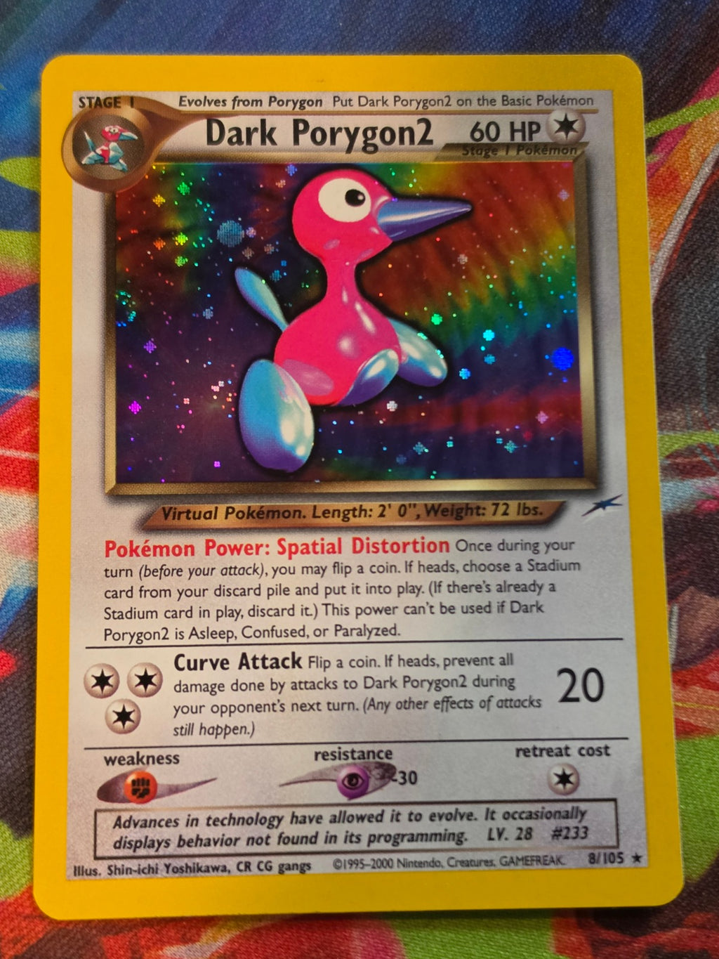 Dark Porygon2 Holo Rare Unlimited Neo Destiny 008/105 NM-/LP+ Pokemon