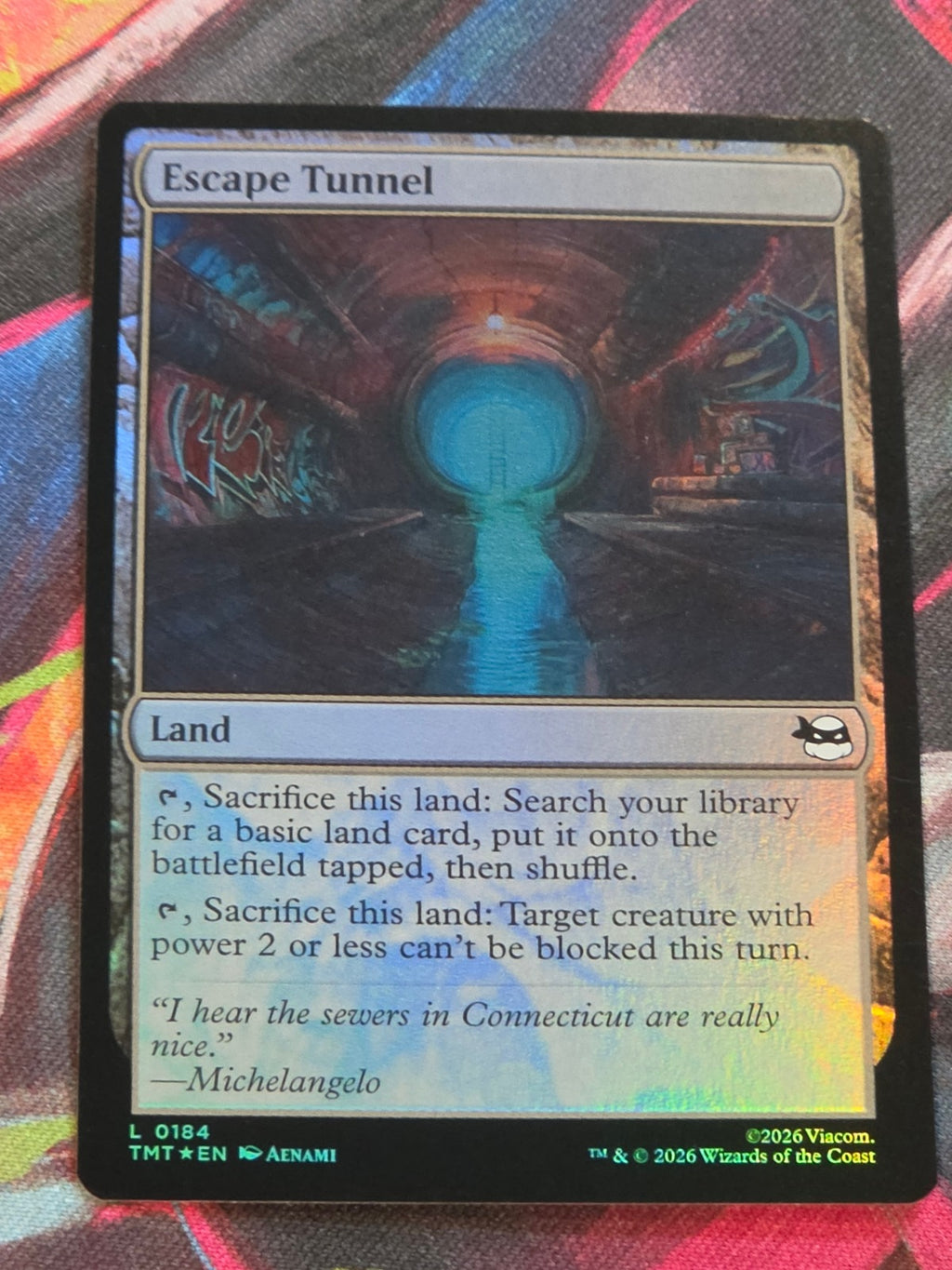 Escape Tunnel - 184 - Teenage Mutant Ninja Turtles - L - Foil - NM MTG