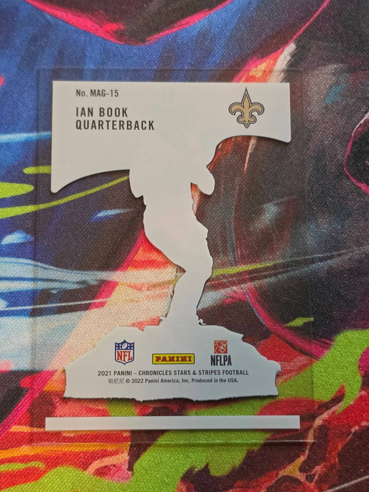 Ian Book 2021 Panini Chronicles - Magnitude MAG-15 NM Football (Back)