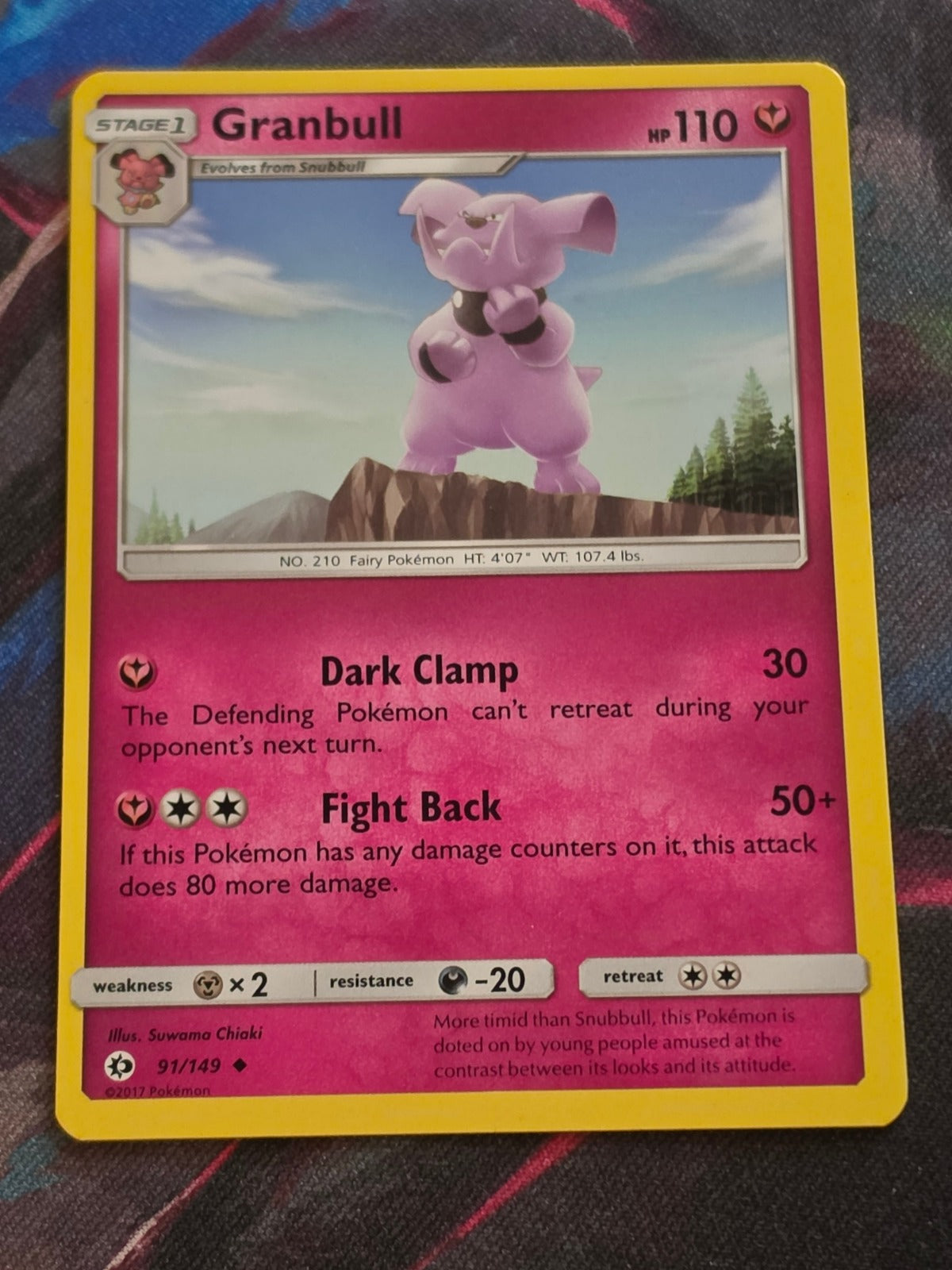 Granbull - 91/149 - SM Base Set - Uncommon - LP - Pokemon