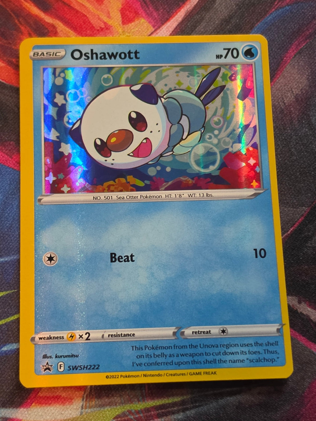 Oshawott - SWSH222 - SWSH: Sword & Shield Promo Cards - Promo - MP Pokemon