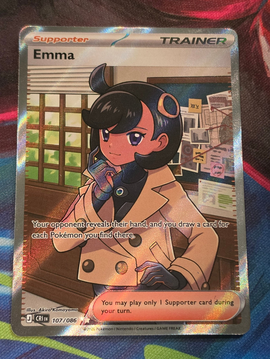 Emma Ultra Rare Chaos Rising 107/086 NM Pokemon