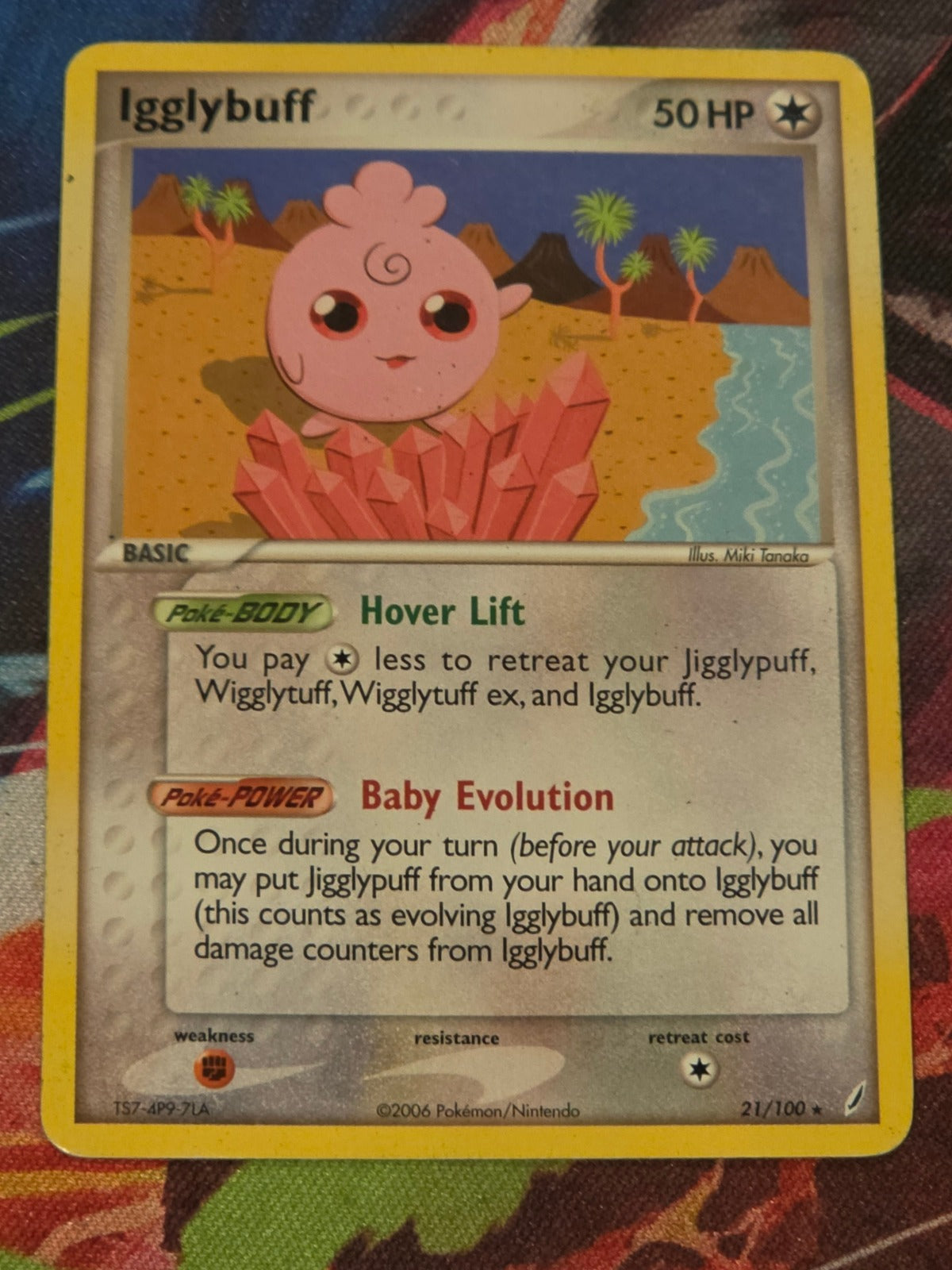 Igglybuff Rare EX Crystal Guardians 21/100 LP Pokemon