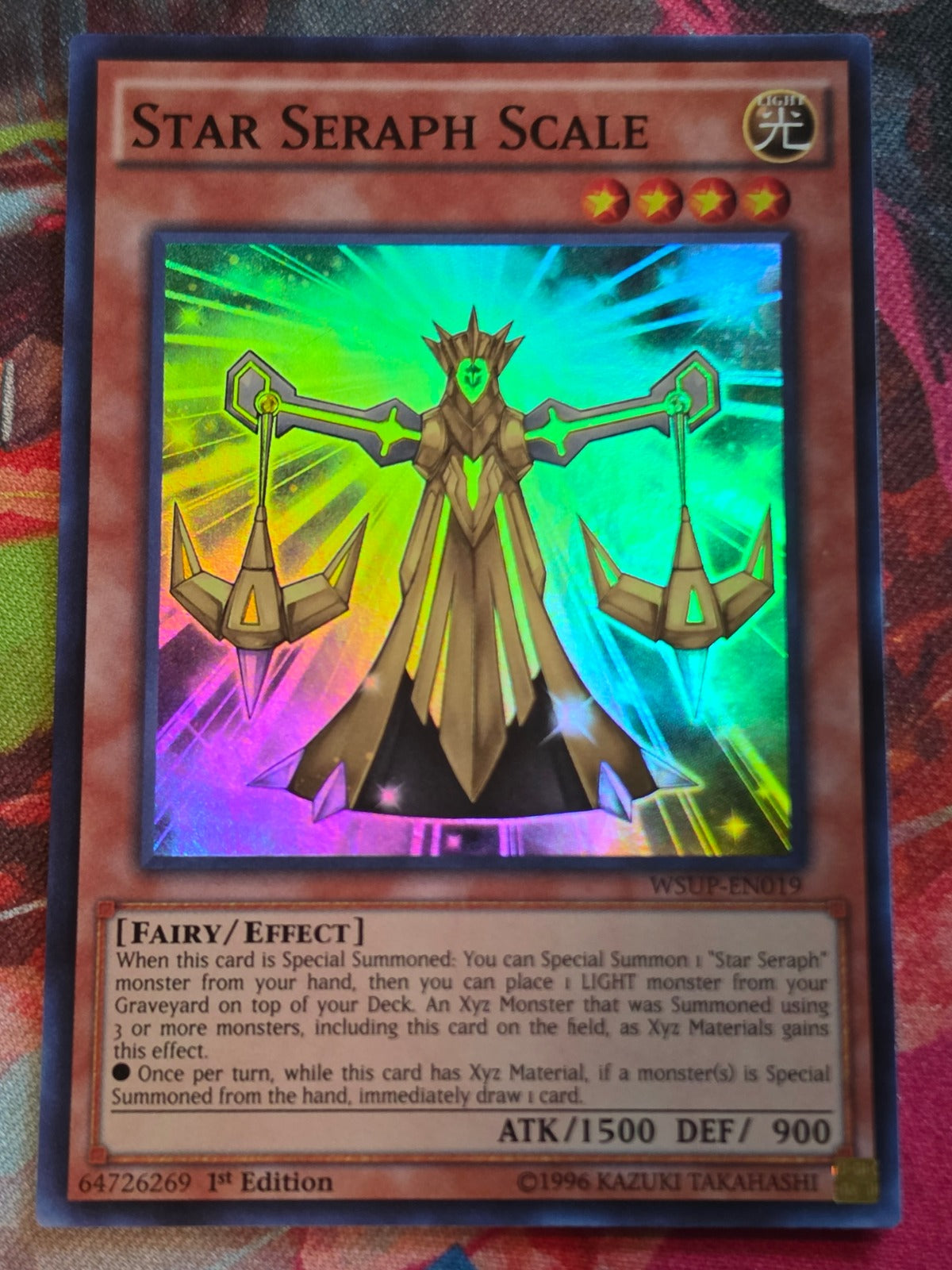 Star Seraph Scale Super Rare World Superstars WSUP-EN019 1st Edition LP Yu-Gi-Oh!