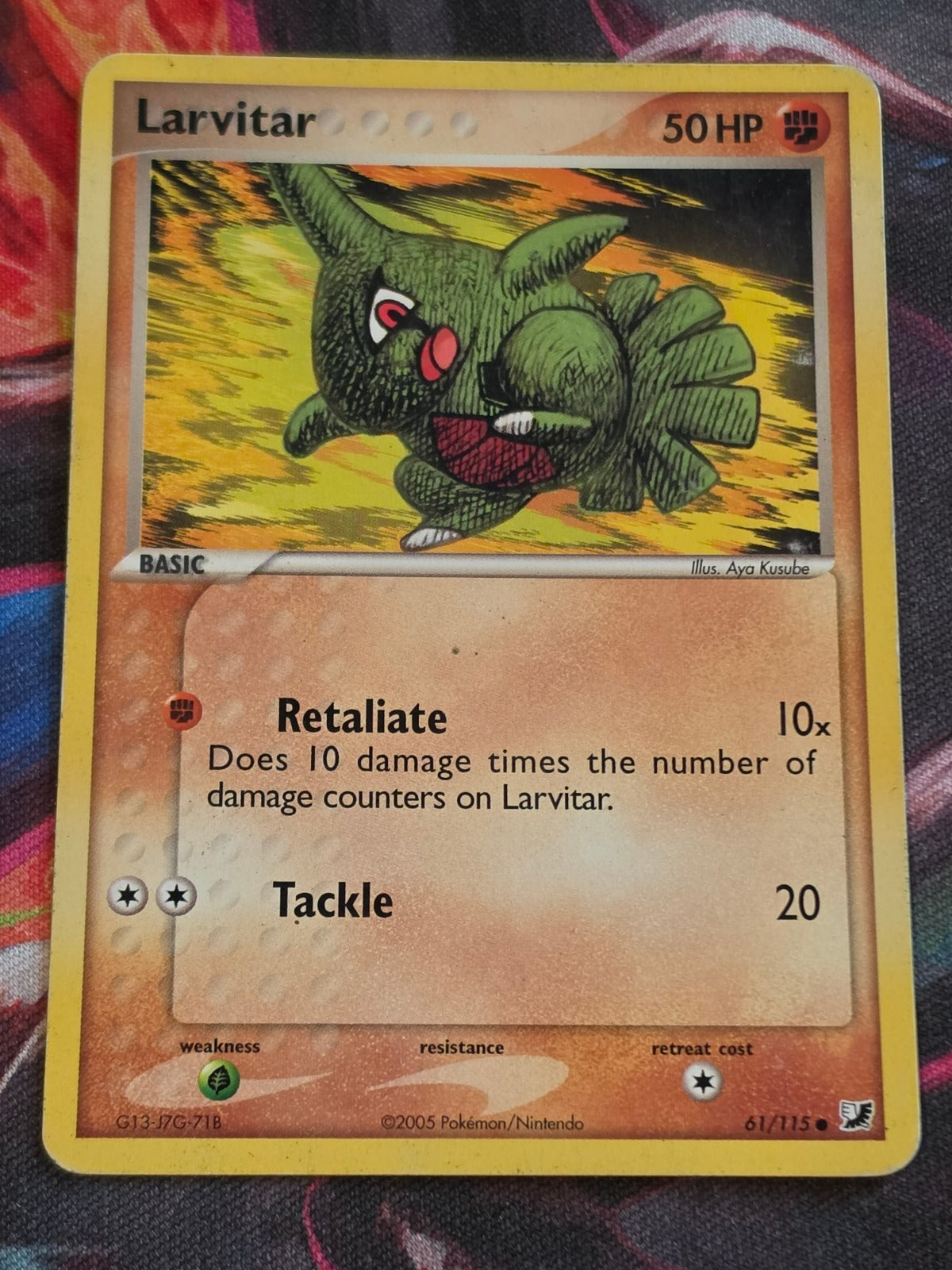 Larvitar - 61/115 - EX Unseen Forces - Common - MP - Pokemon