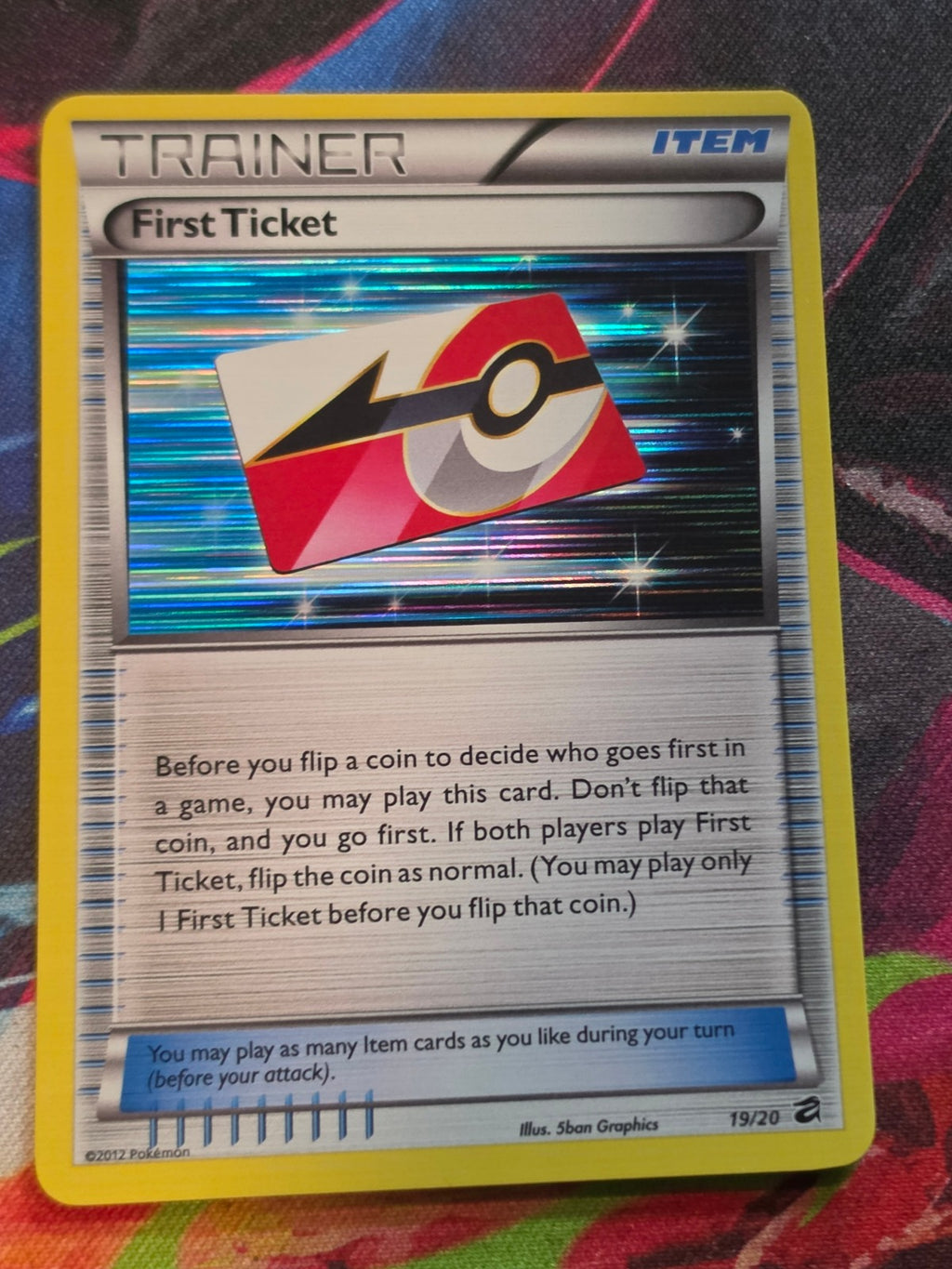 First Ticket Holo Rare Dragon Vault 19/20 NM Pokemon