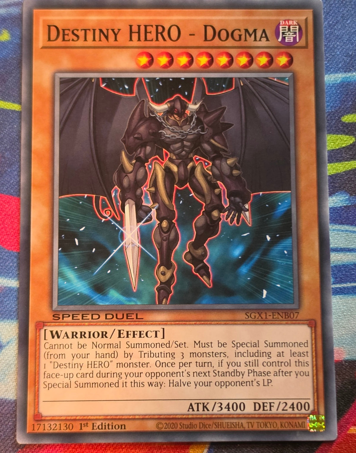 Destiny HERO - Dogma Common Speed Duel GX: Duel Academy Box SGX1-ENB07 1st Edition LP Yu-Gi-Oh!