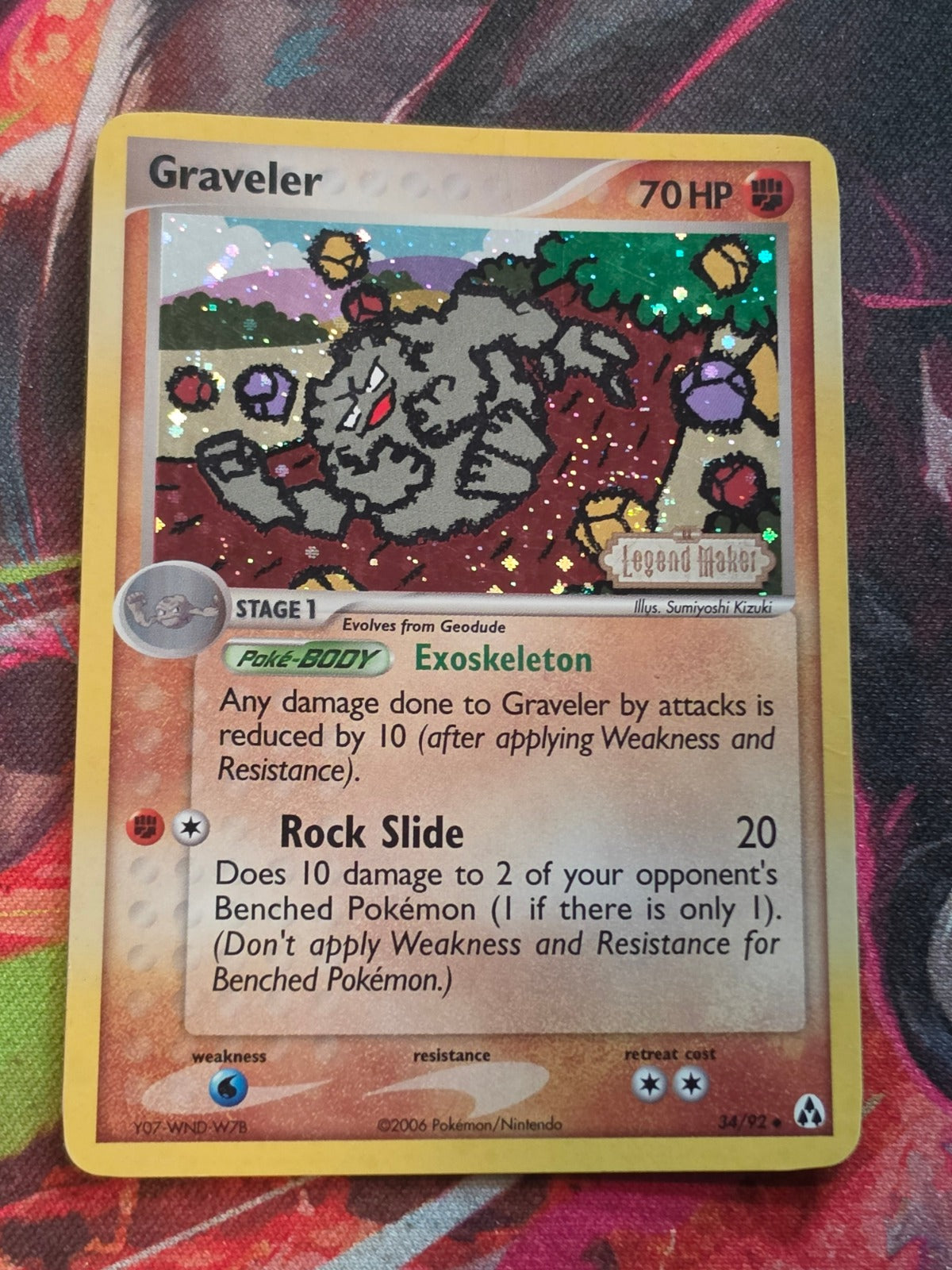Graveler Reverse Holo Uncommon EX Legend Maker 34/92 HP Pokemon