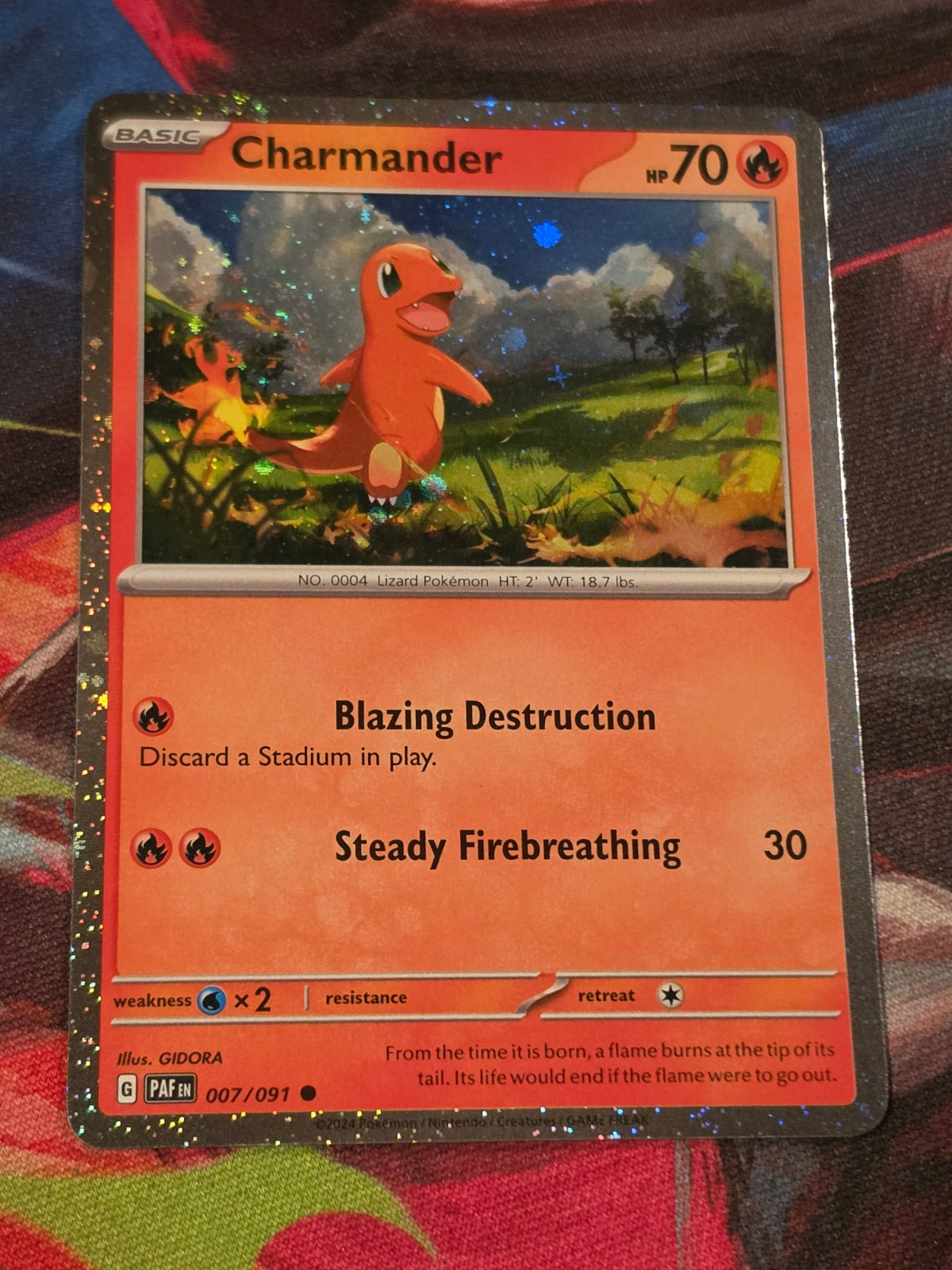 Charmander (Cosmos Holo) - 007/091 - Miscellaneous Cards & Products - Common - NM - Pokemon