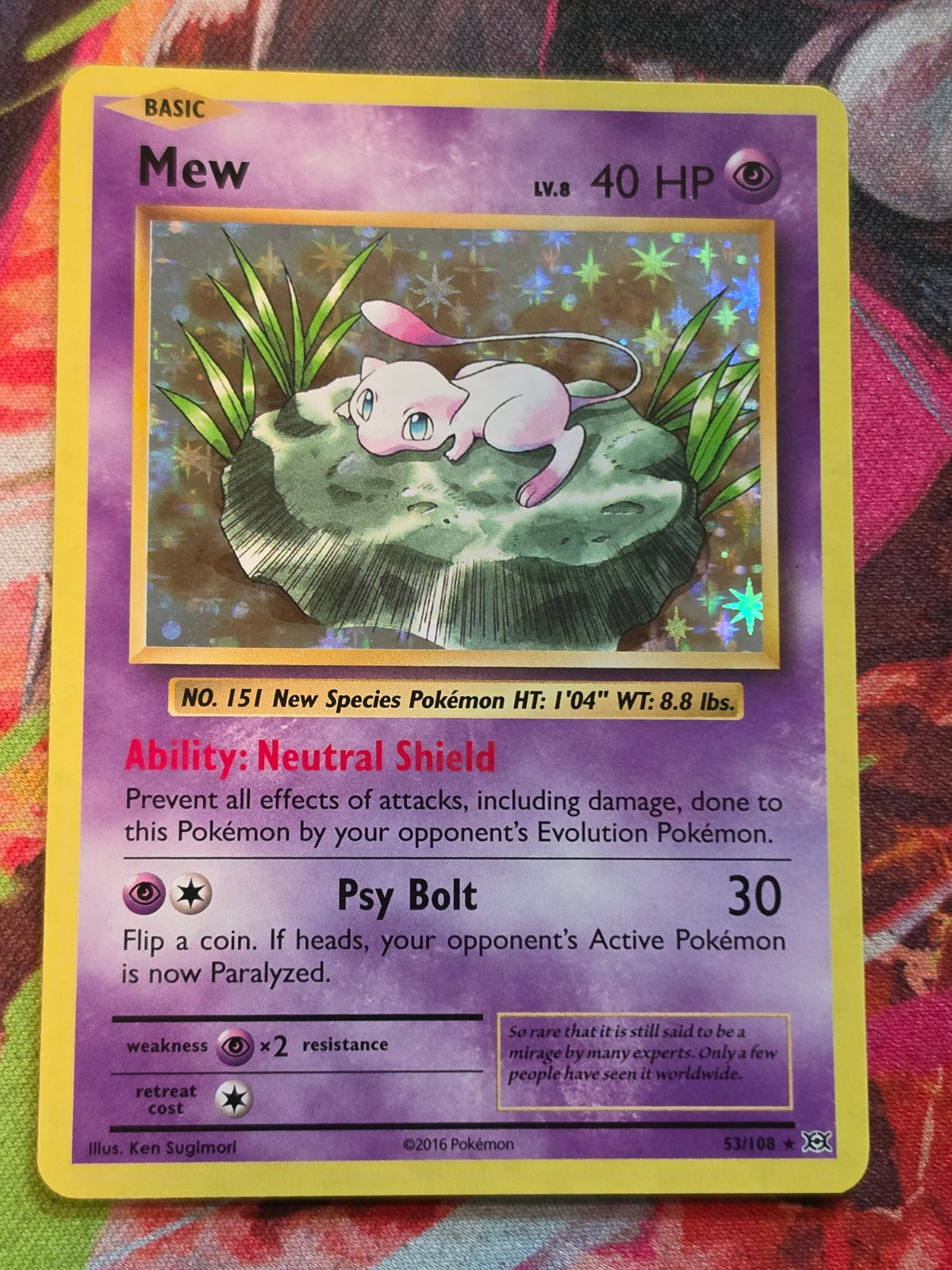 Mew Holo Rare XY - Evolutions 53/108 NM-/LP+ Pokemon