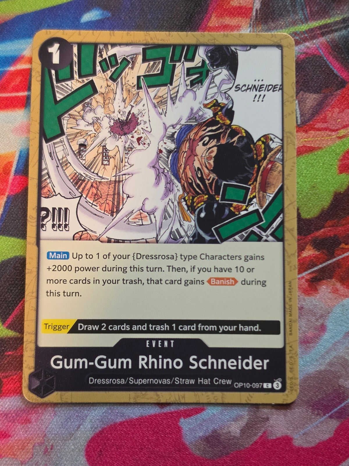 Gum-Gum Rhino Schneider C Royal Blood OP10-097 NM One Piece