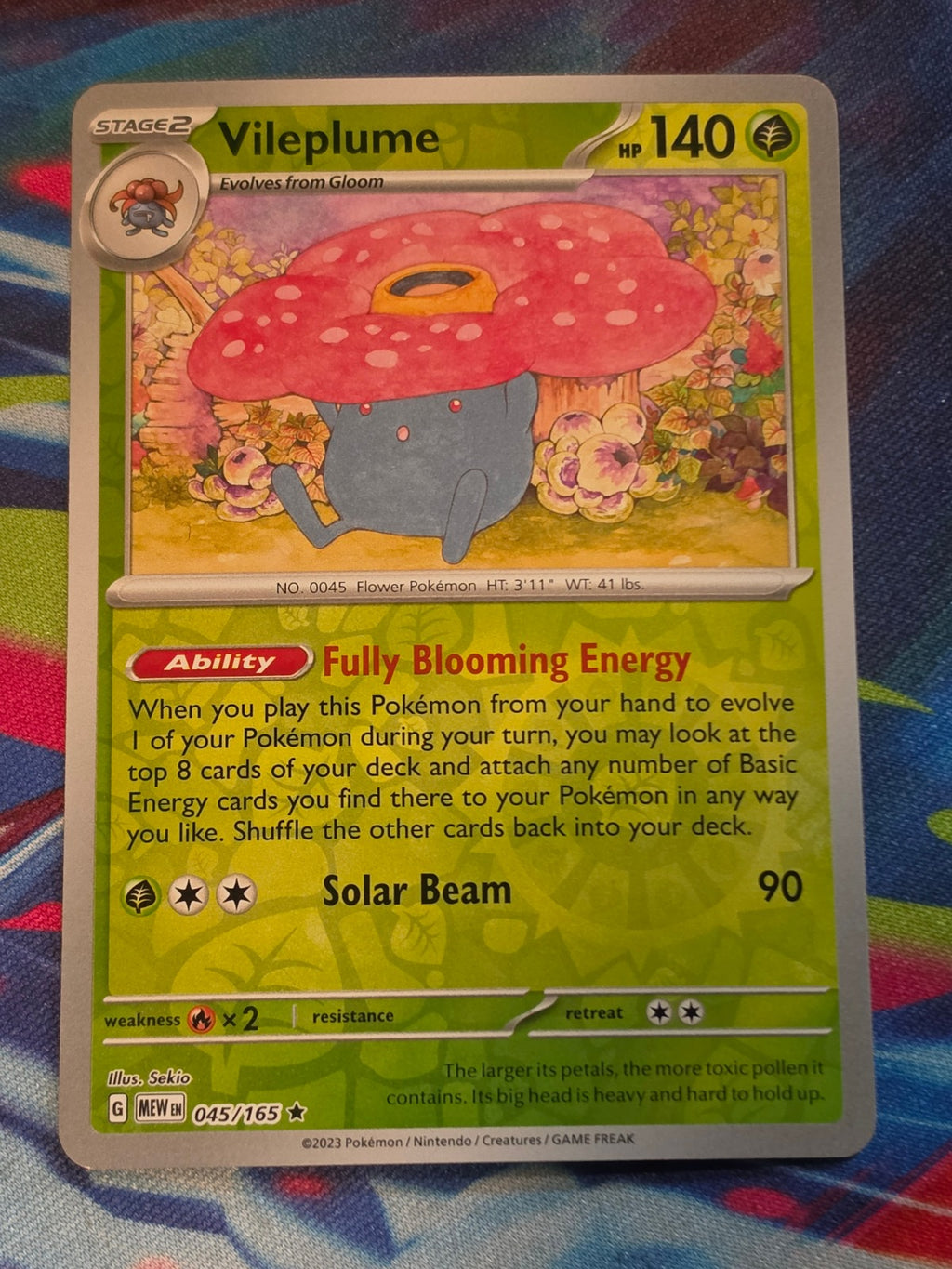 Vileplume Reverse Holo Rare SV: Scarlet & Violet 151 045/165 NM