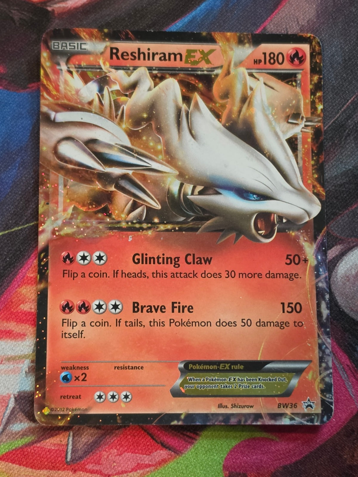 Reshiram EX Promo Black and White Promos BW36 MP Pokemon
