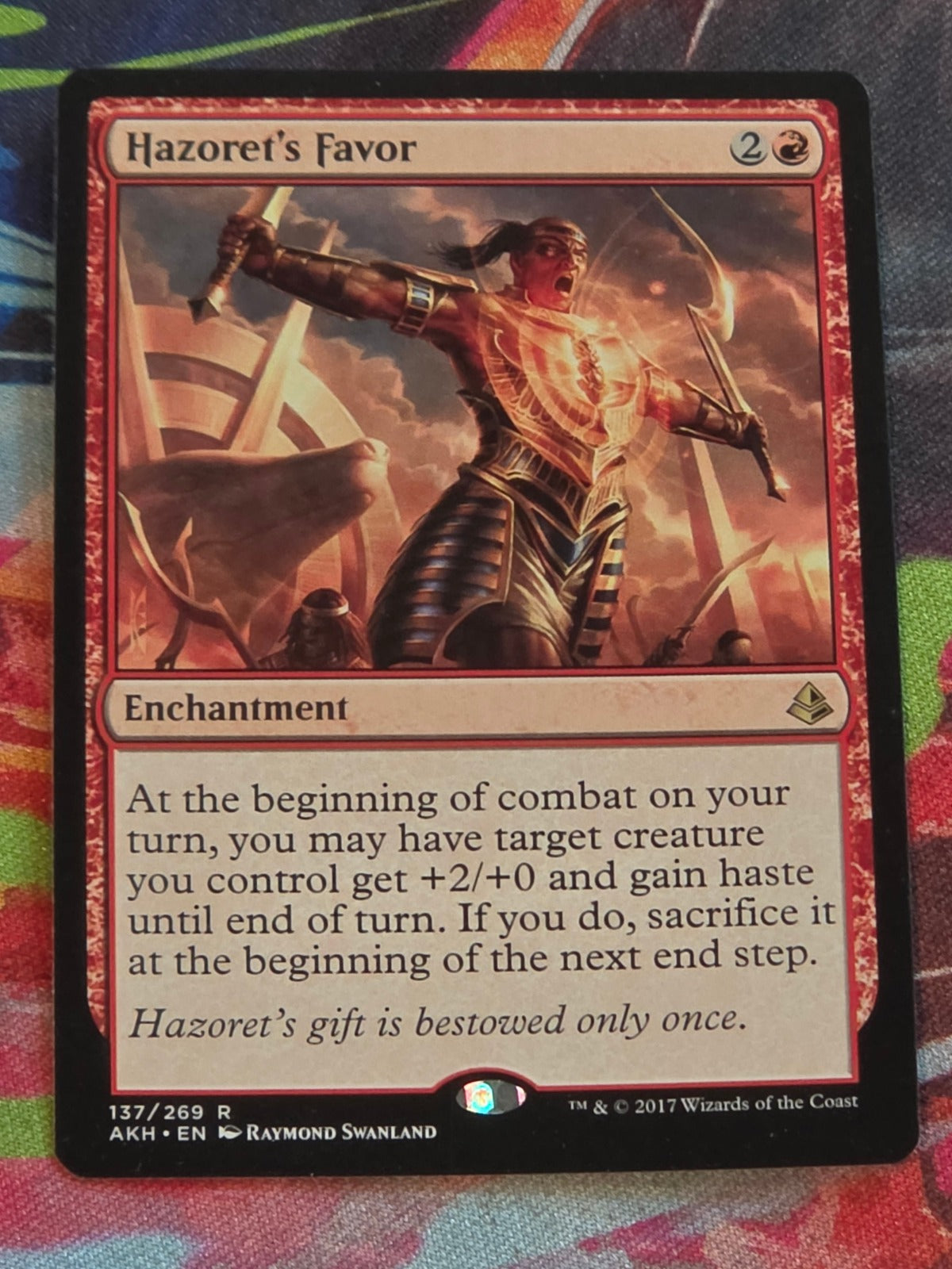 Hazoret's Favor - 137 - Amonkhet - Rare - LP - MTG
