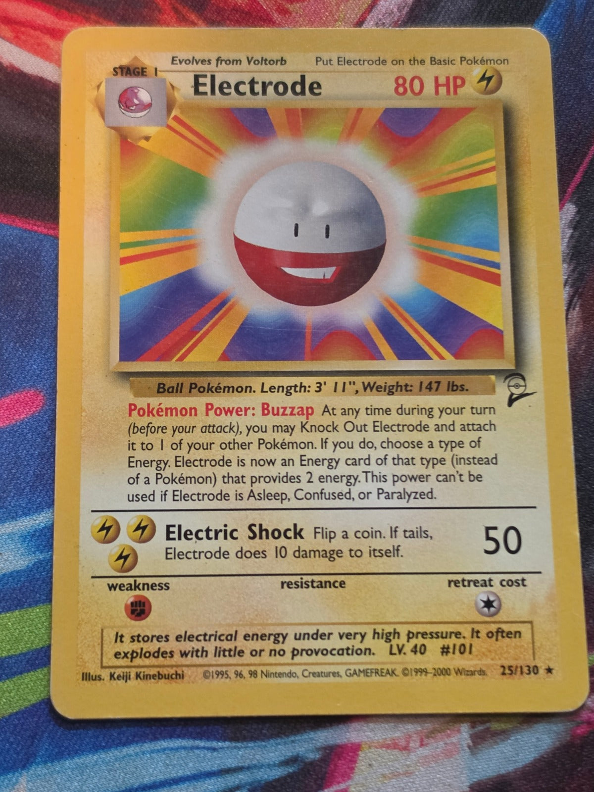 Electrode Rare Base Set 2 025/130 LP Pokemon