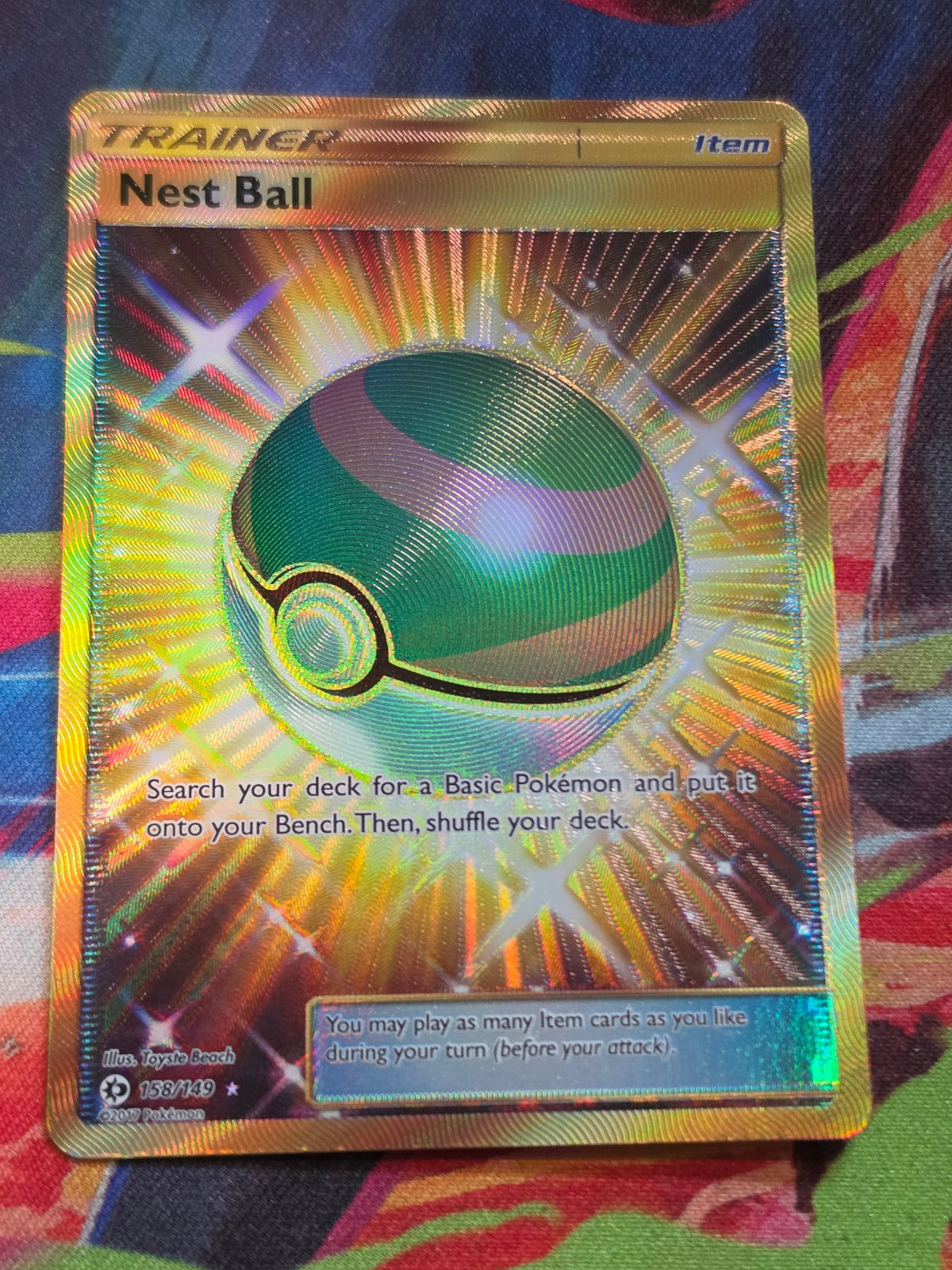 Nest Ball (Secret) Secret Rare SM Base Set 158/149 NM Pokemon