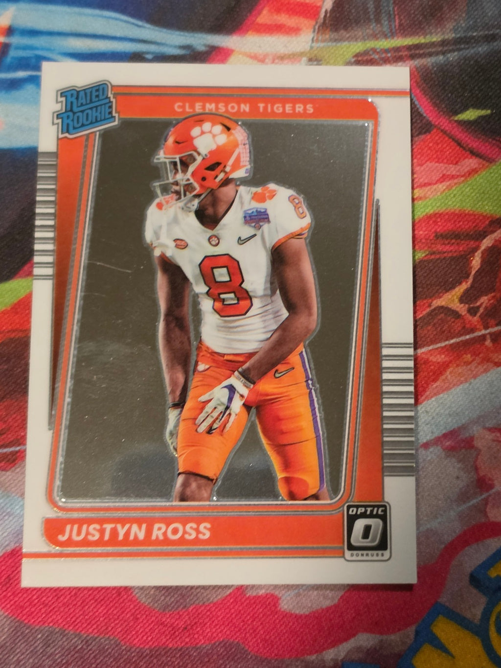 Justyn Ross 2022 Panini Chronicles Draft Picks - Donruss Optic Rated Rookie 24 NM Football