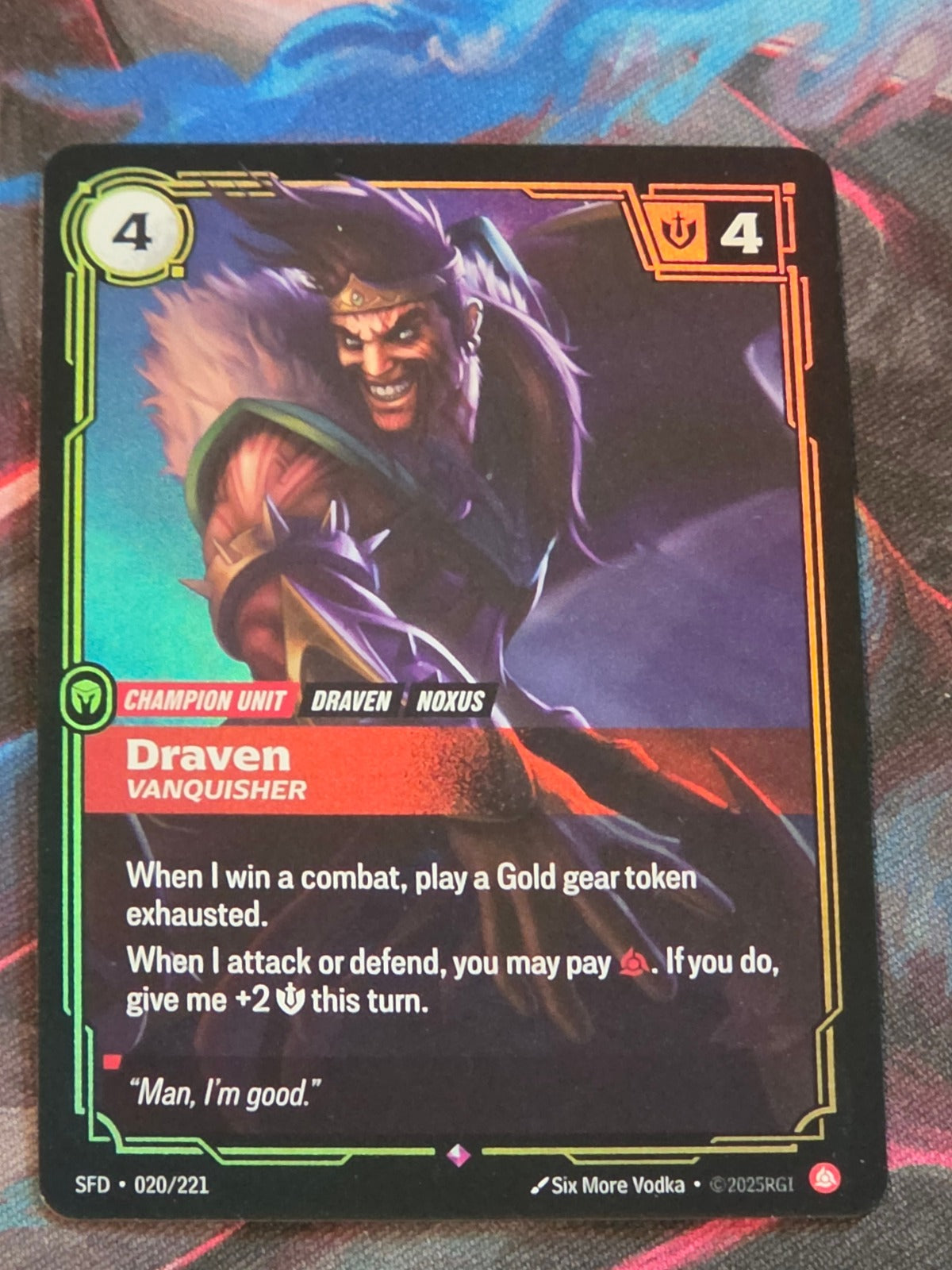 Draven, Vanquisher - 020/221 - Spiritforged - Rare - NM