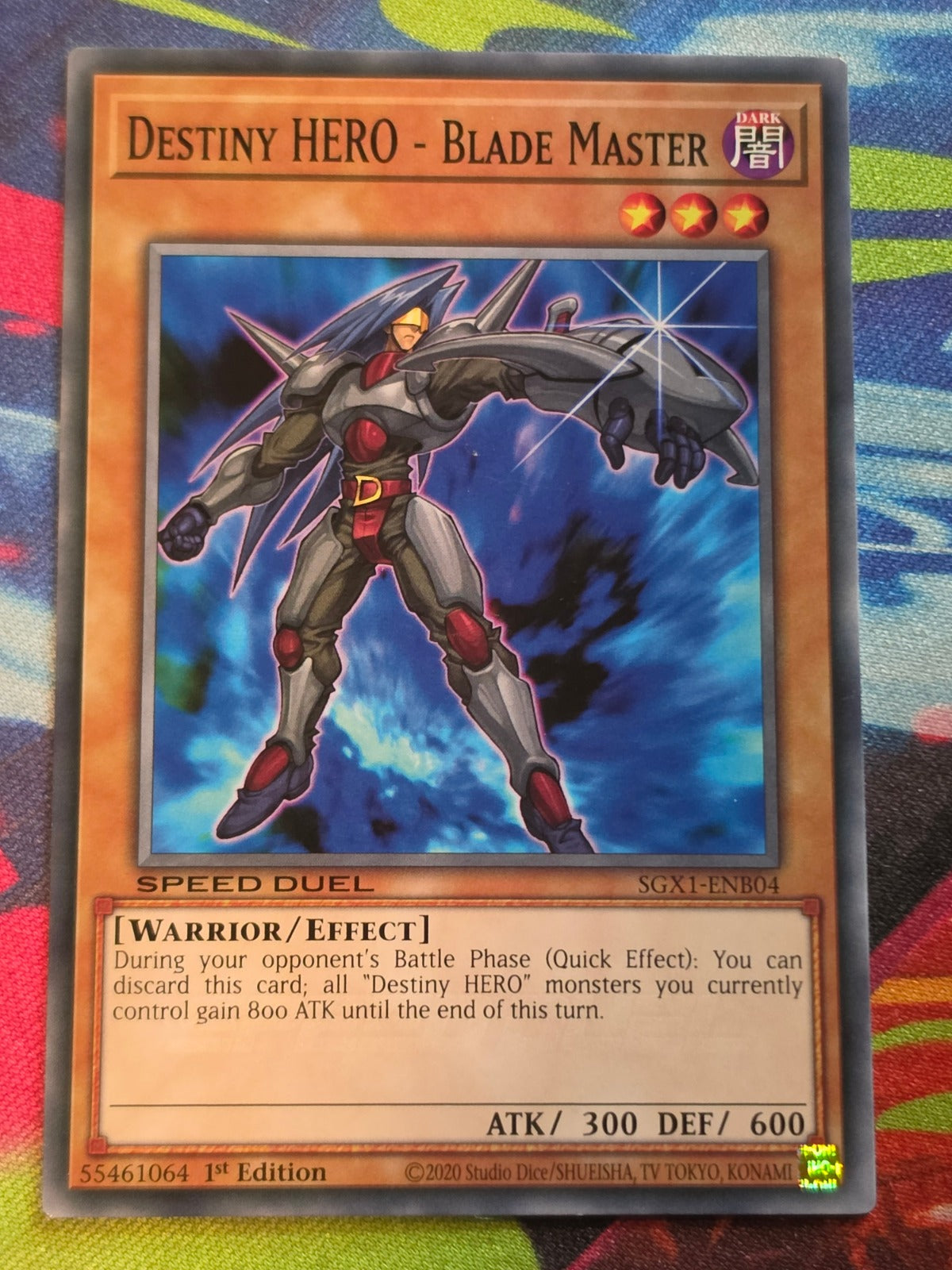 Destiny HERO - Blade Master Common Speed Duel GX: Duel Academy Box SGX1-ENB04 1st Edition LP Yu-Gi-Oh!