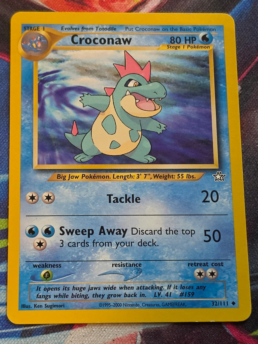 Croconaw (32) - 032/111 - Neo Genesis - Uncommon - Unlimited - LP Pokemon
