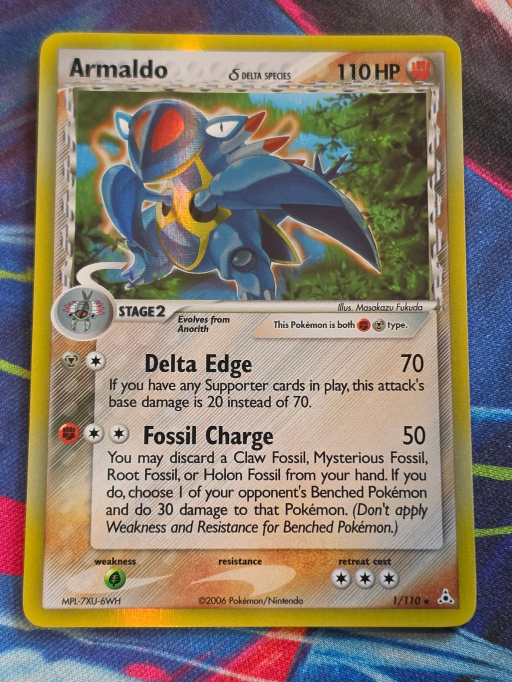 Armaldo (Delta Species) Holo Rare EX Holon Phantoms 1/110 NM Pokemon