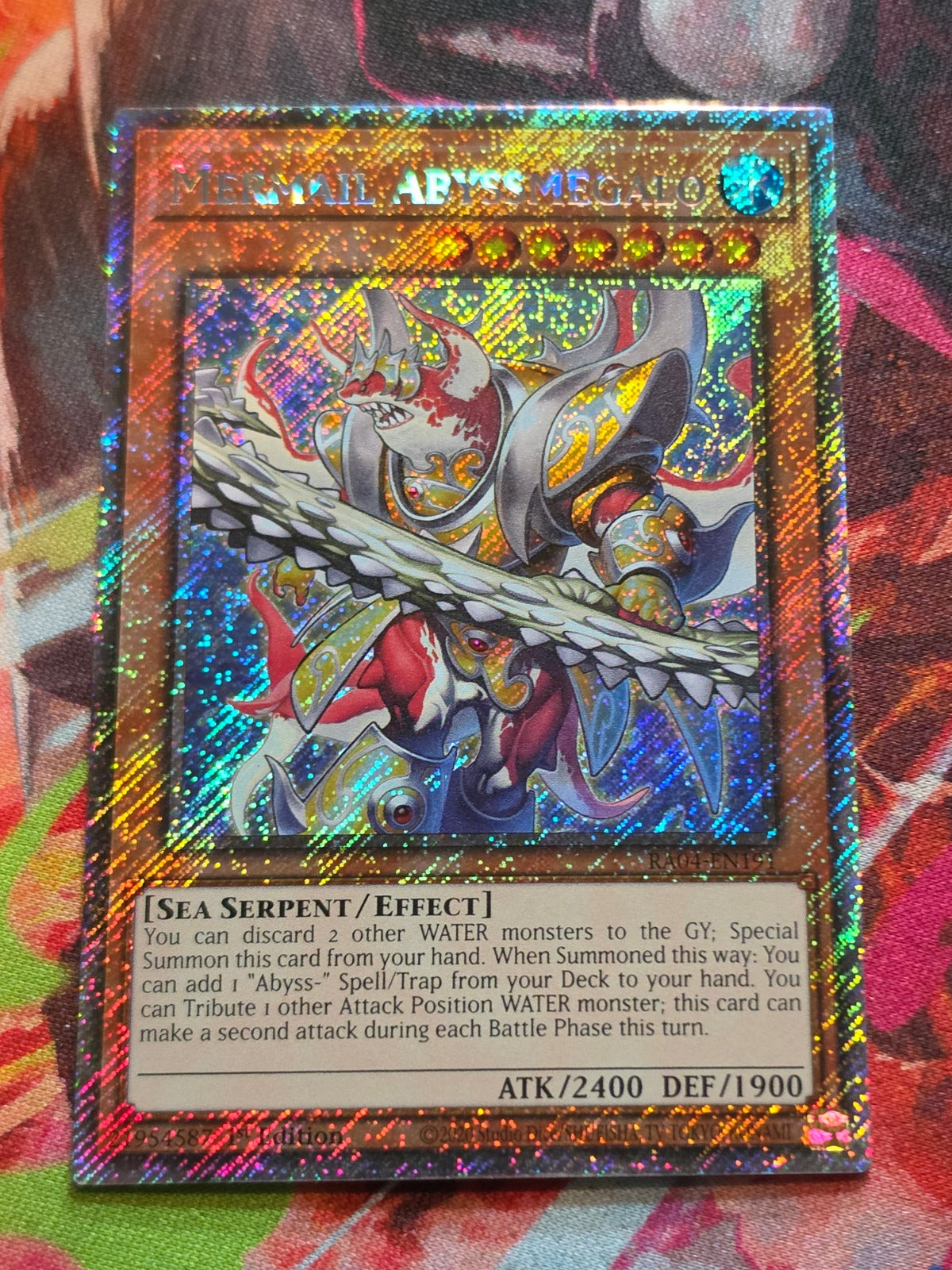 Mermail Abyssmegalo (Platinum Secret Rare) Platinum Secret Rare Quarter Century Stampede RA04-EN191 NM