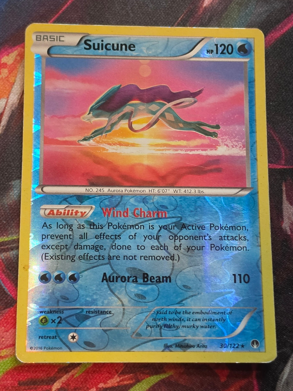 Suicune Reverse Holo Rare XY - BREAKpoint 30/122 MP Pokemon