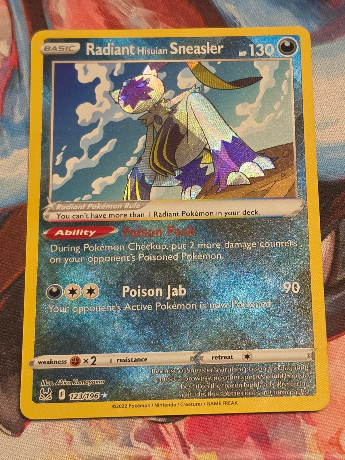 Radiant Hisuian Sneasler Radiant Rare SWSH11: Lost Origin 123/196 NM Pokemon