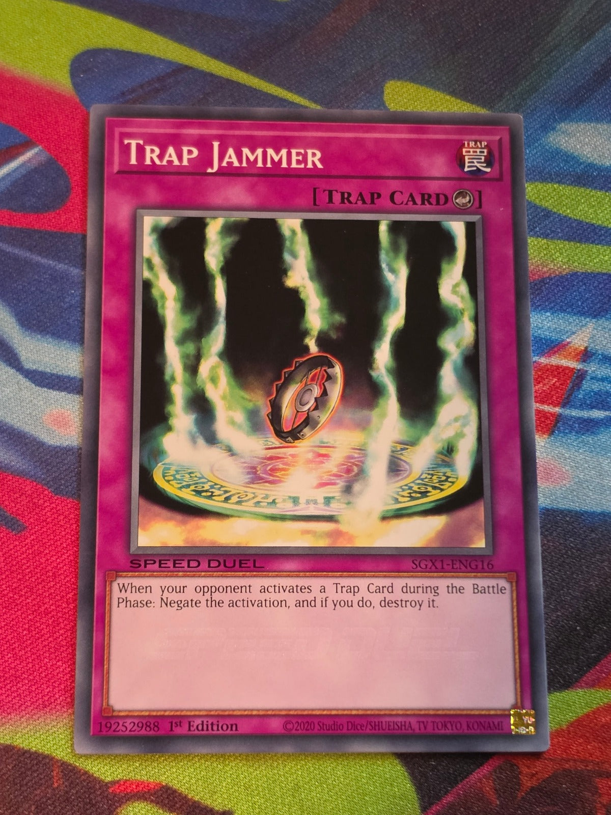 Trap Jammer Common Speed Duel GX: Duel Academy Box SGX1-ENG16 1st Edition LP Yu-Gi-Oh!