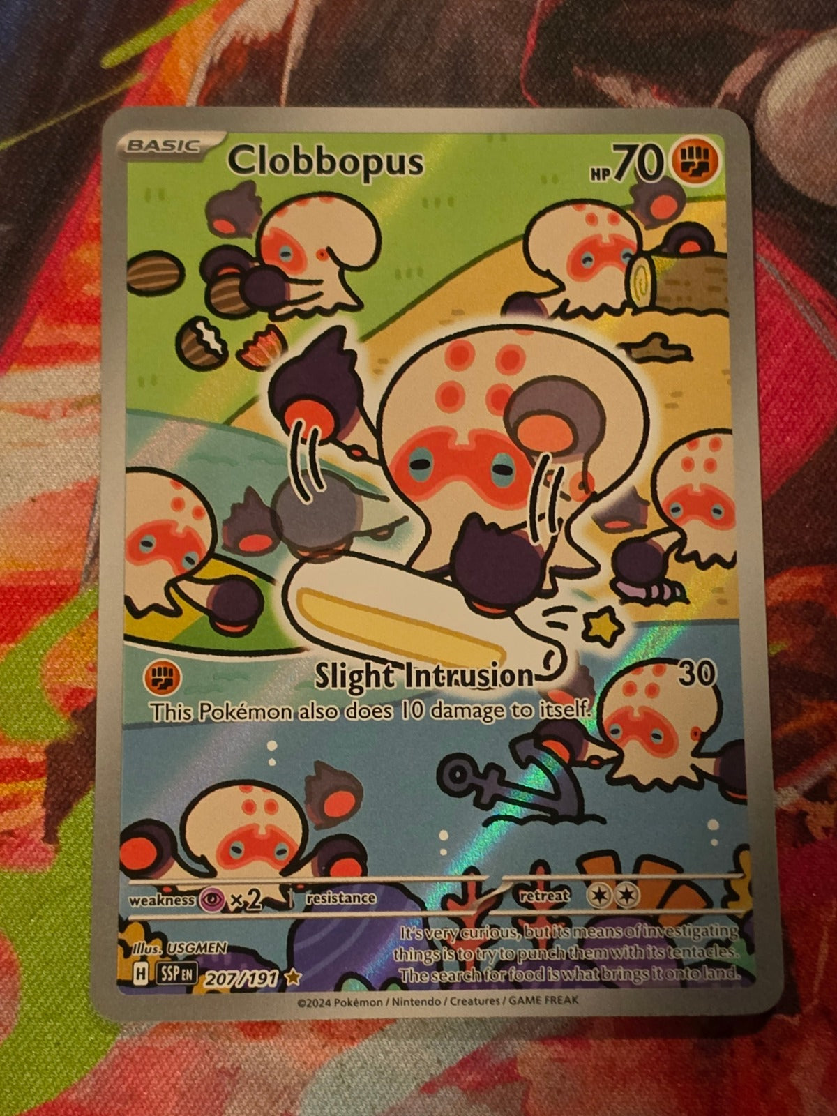 Clobbopus Illustration Rare SV08: Surging Sparks 207/191 NM Pokemon