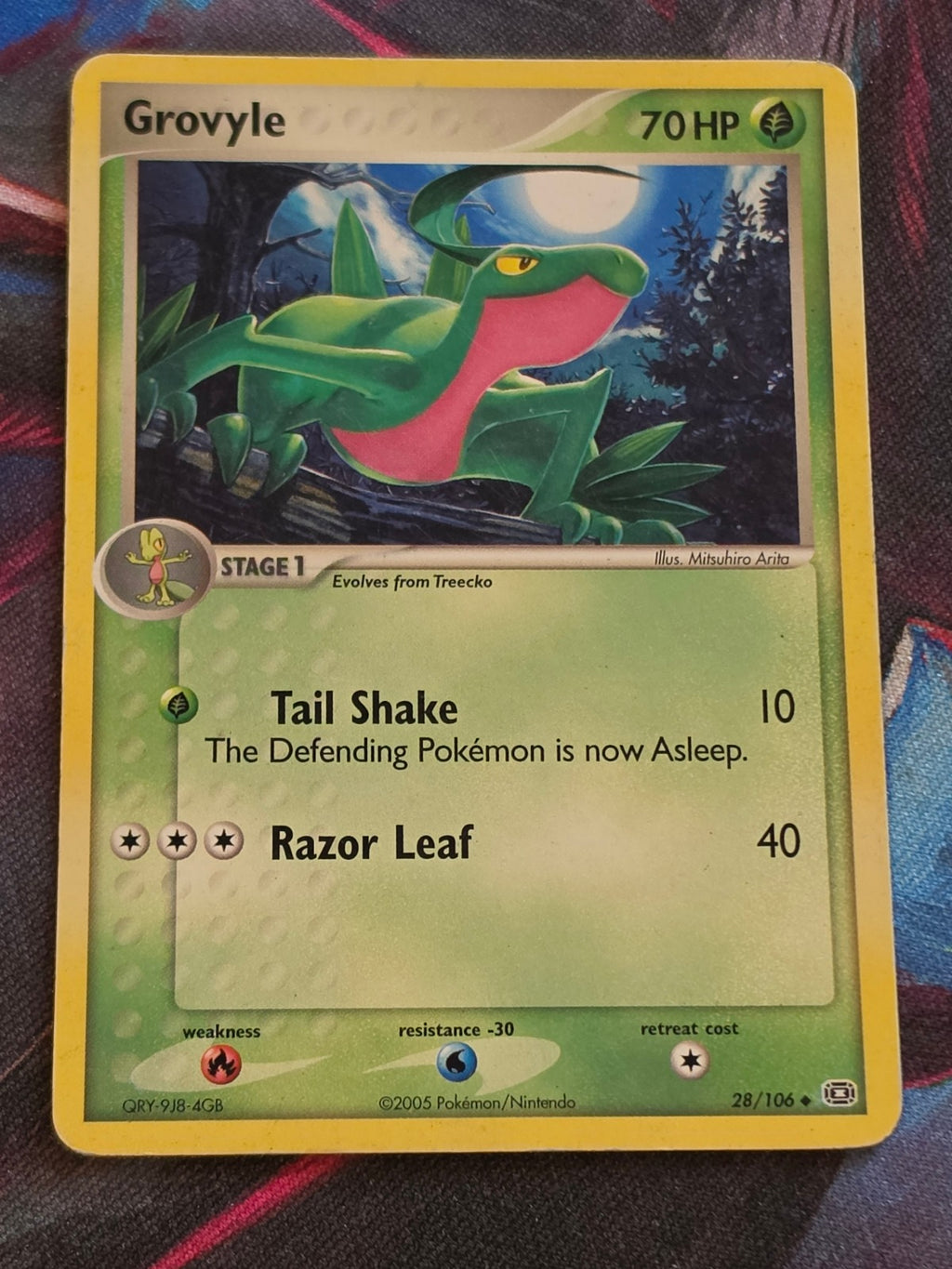 Grovyle - 28/106 - EX Emerald - Uncommon - MP - Pokemon