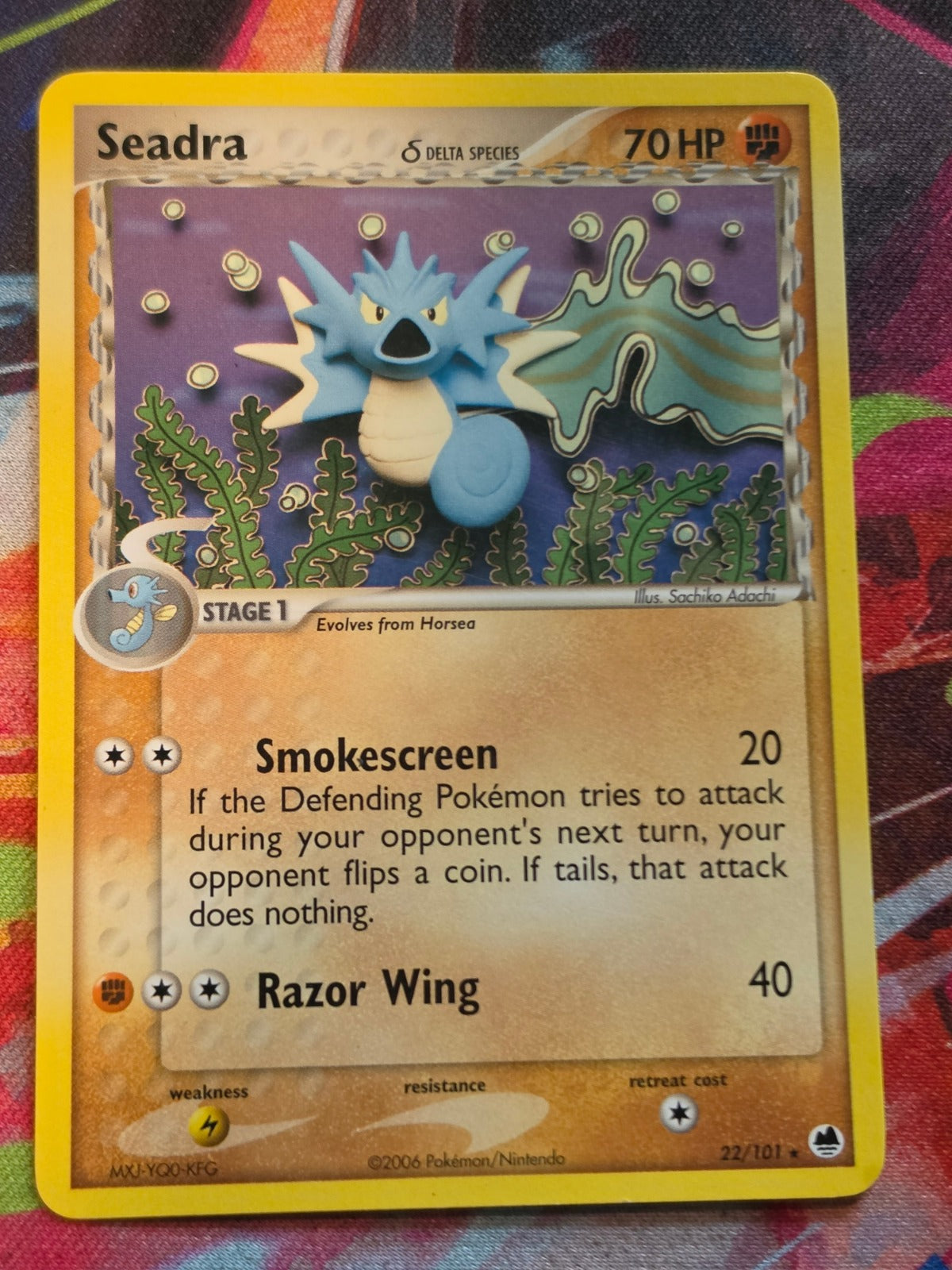 Seadra (Delta Species) Rare EX Dragon Frontiers 22/101 LP+ Pokemon