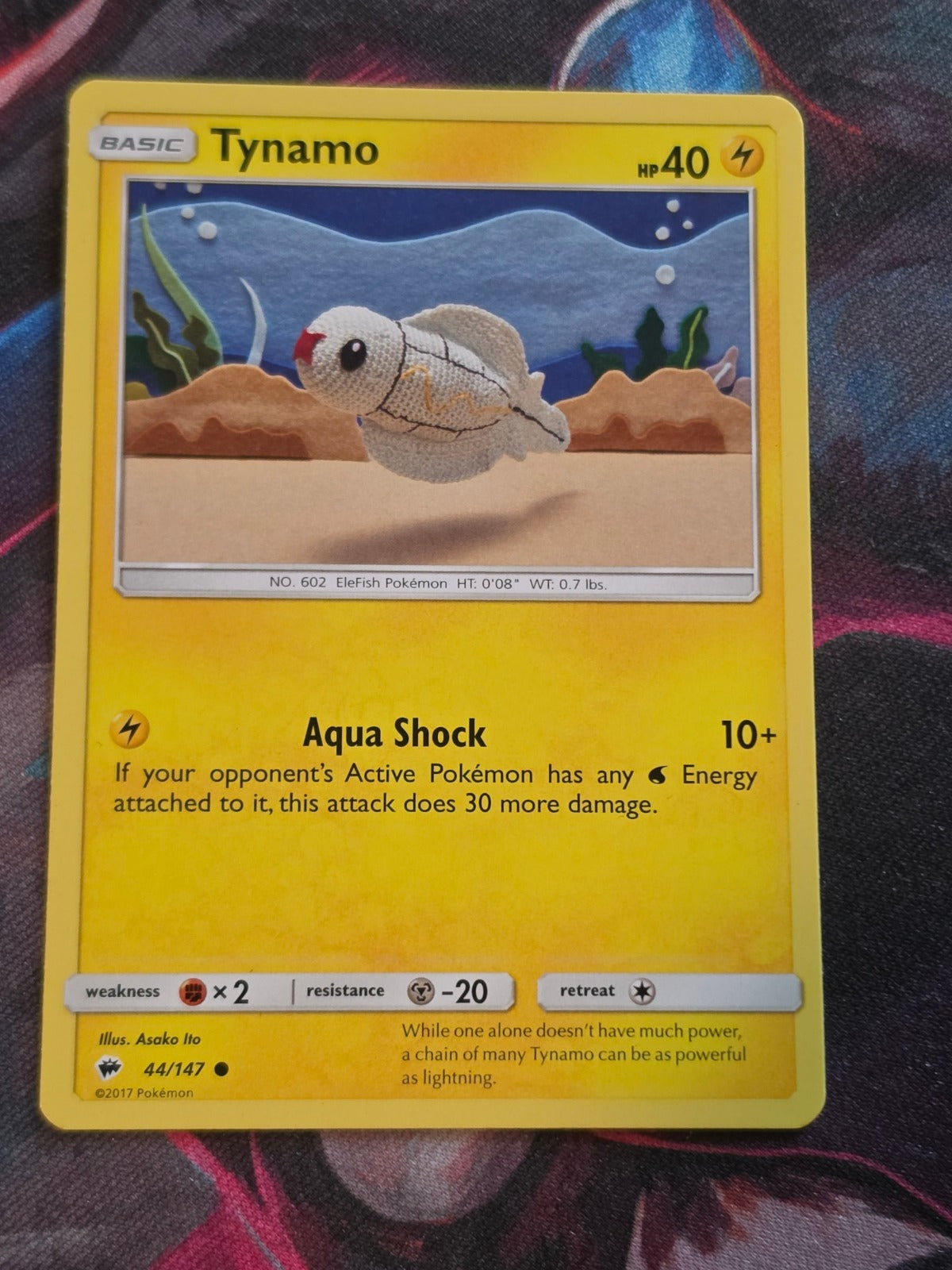 Tynamo - 44/147 - SM - Burning Shadows - Common - NM - Pokemon