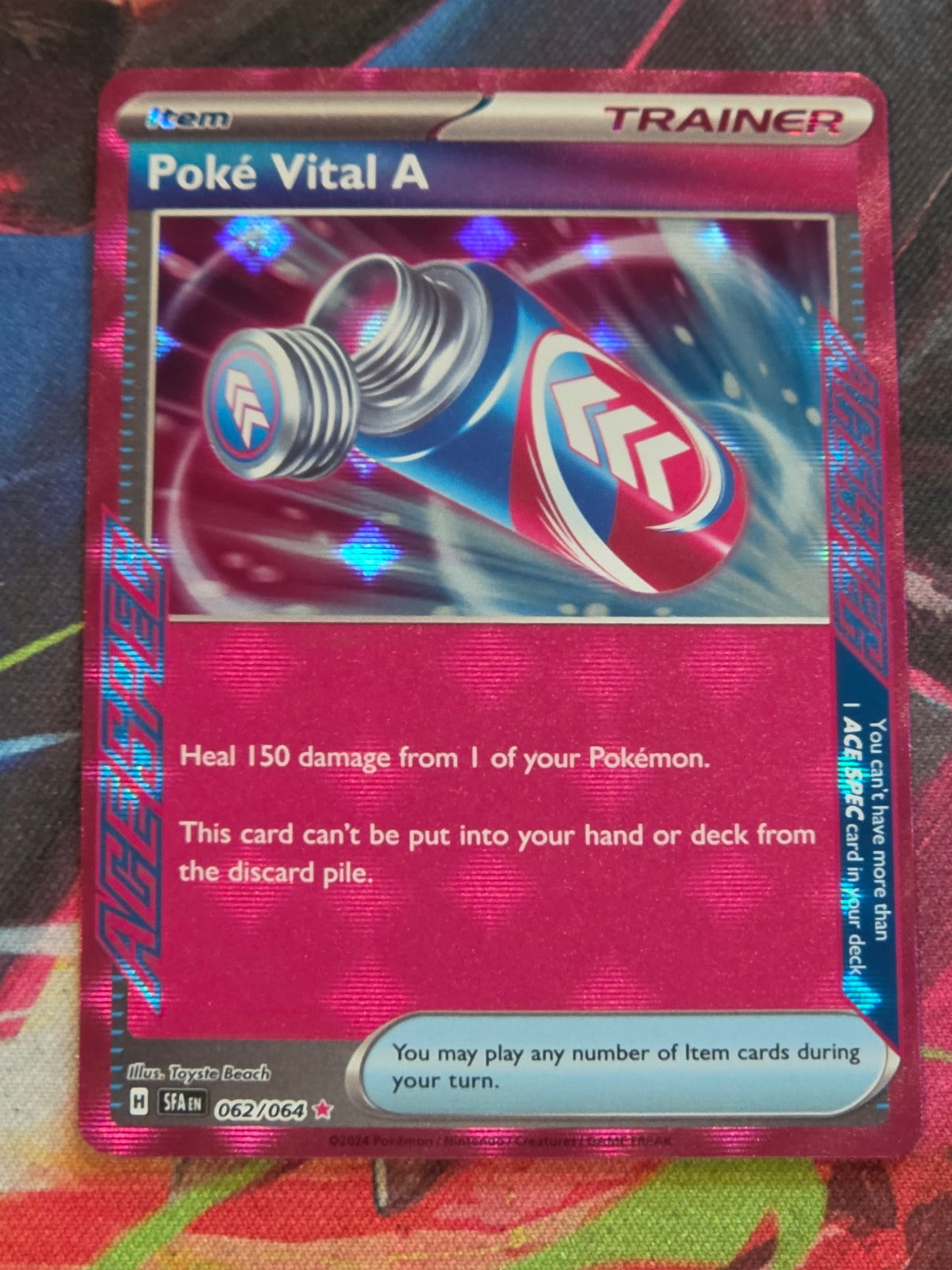 Poke Vital A ACE SPEC Rare SV: Shrouded Fable 062/064 NM Pokemon