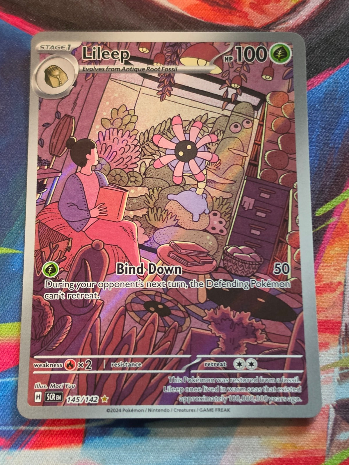 Lileep Illustration Rare Stellar Crown 145/142 NM Pokemon