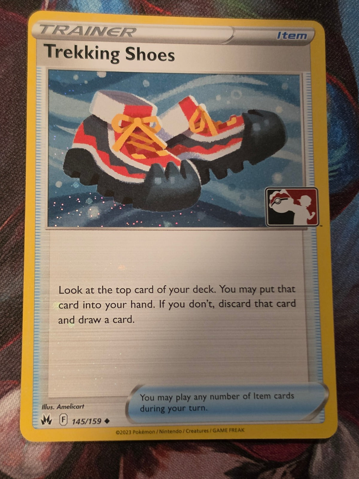 Trekking Shoes (Cosmos Holo) Uncommon Prize Pack Series Cards 145/159 NM Pokemon