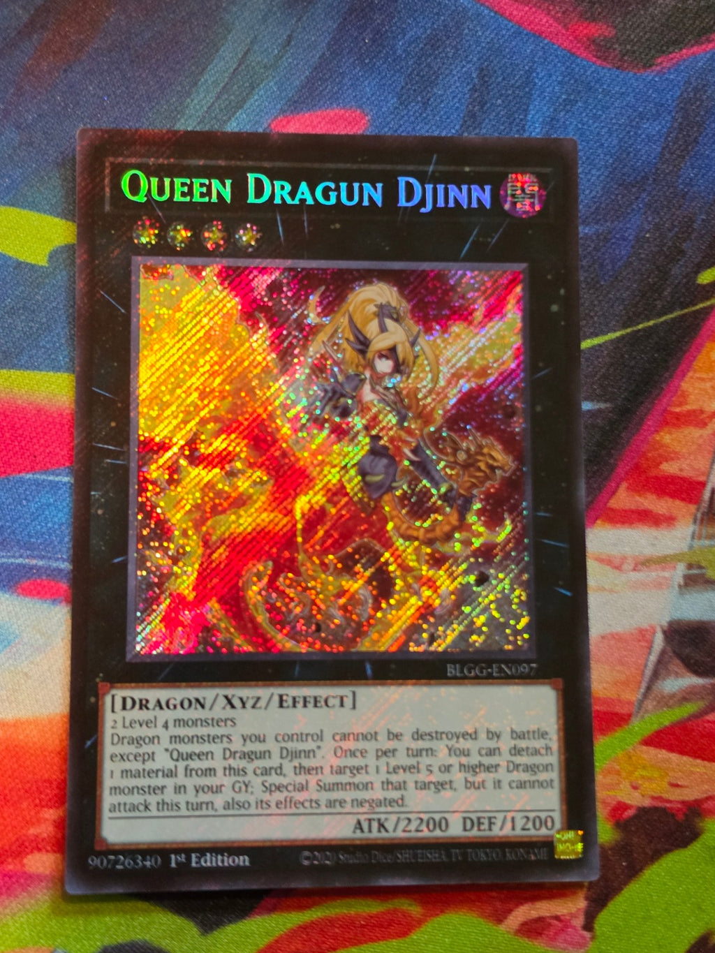 Queen Dragun Djinn Secret Rare Battles of Legend: Glorious Gallery BLGG-EN097 LP