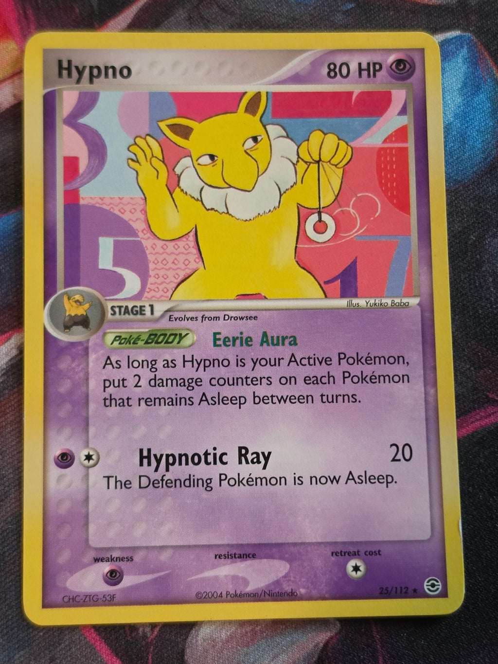 Hypno - 25/112 - EX FireRed & LeafGreen - Rare - LP - Pokemon