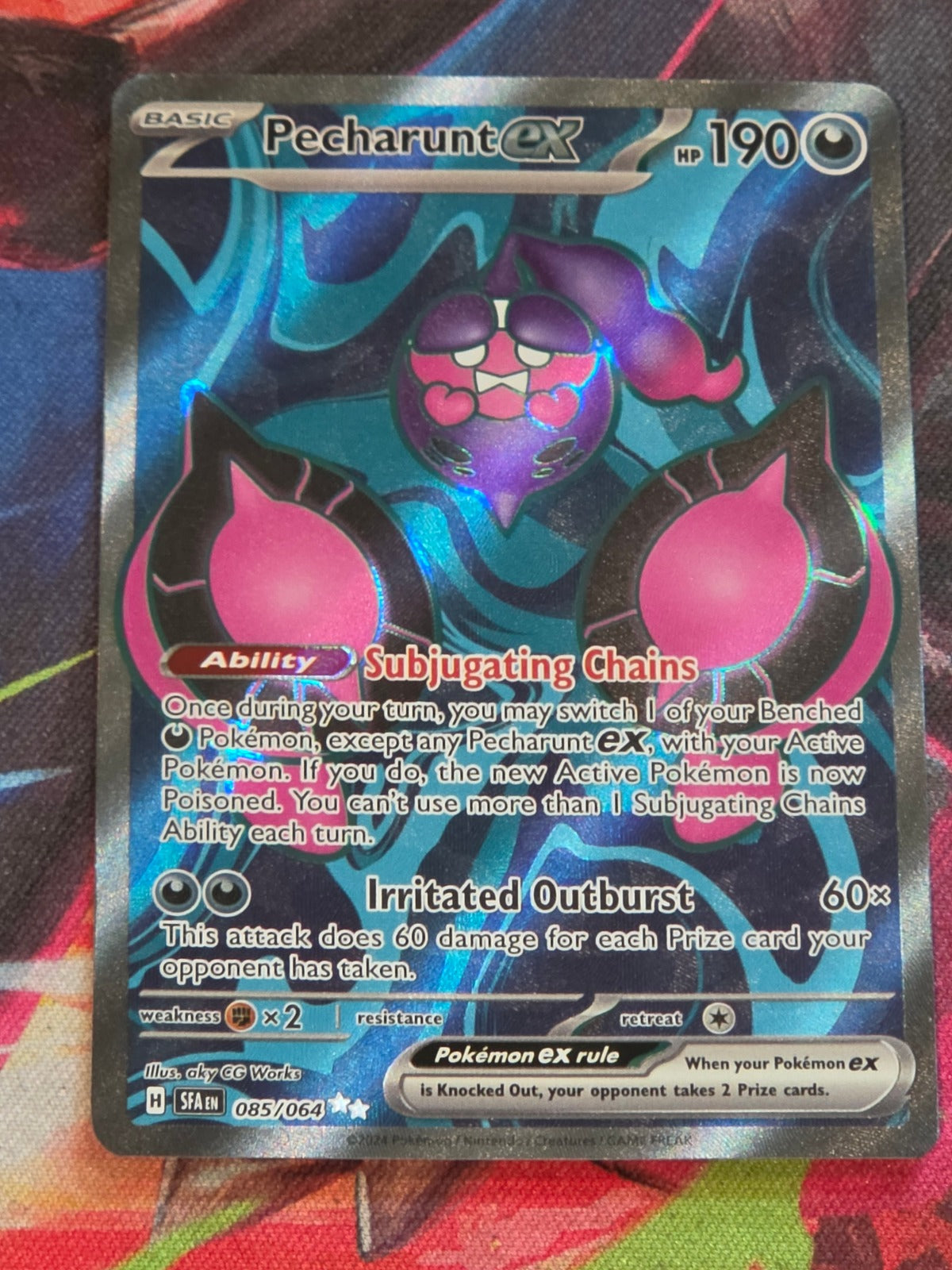 Pecharunt ex Ultra Rare SV: Shrouded Fable 085/064 NM Pokemon