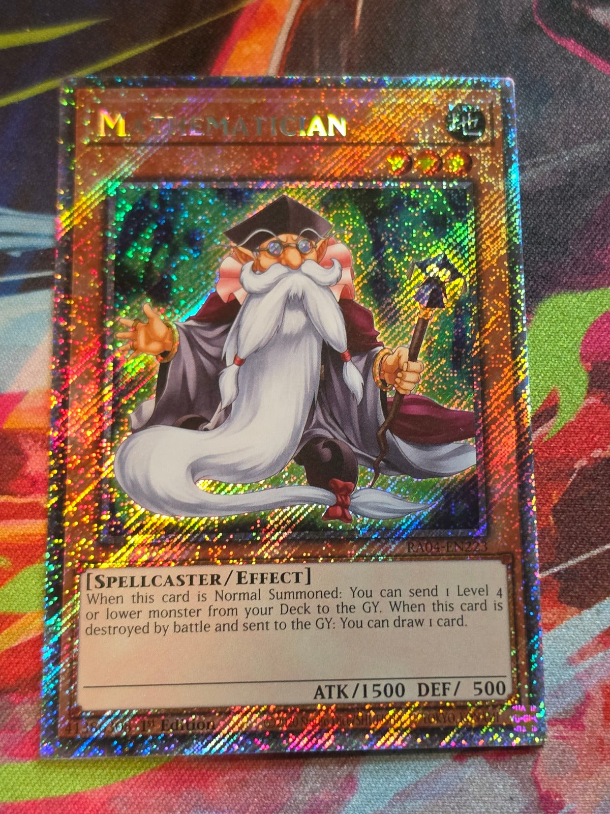 Mathematician (Platinum Secret Rare) Platinum Secret Rare Quarter Century Stampede RA04-EN223 NM