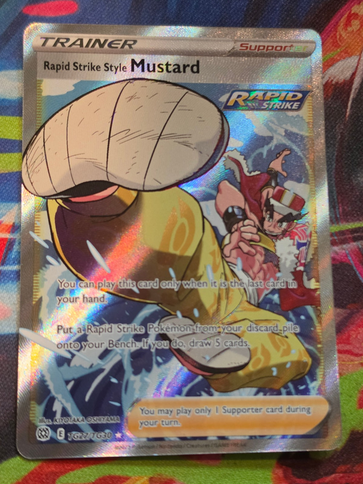 Rapid Strike Style Mustard Ultra Rare SWSH09: Brilliant Stars Trainer Gallery TG27/TG30 NM Pokemon