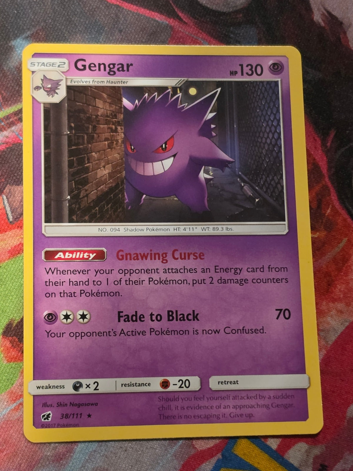 Gengar (Prerelease Kit Exclusive) Rare Deck Exclusives 038/111 LP Pokemon