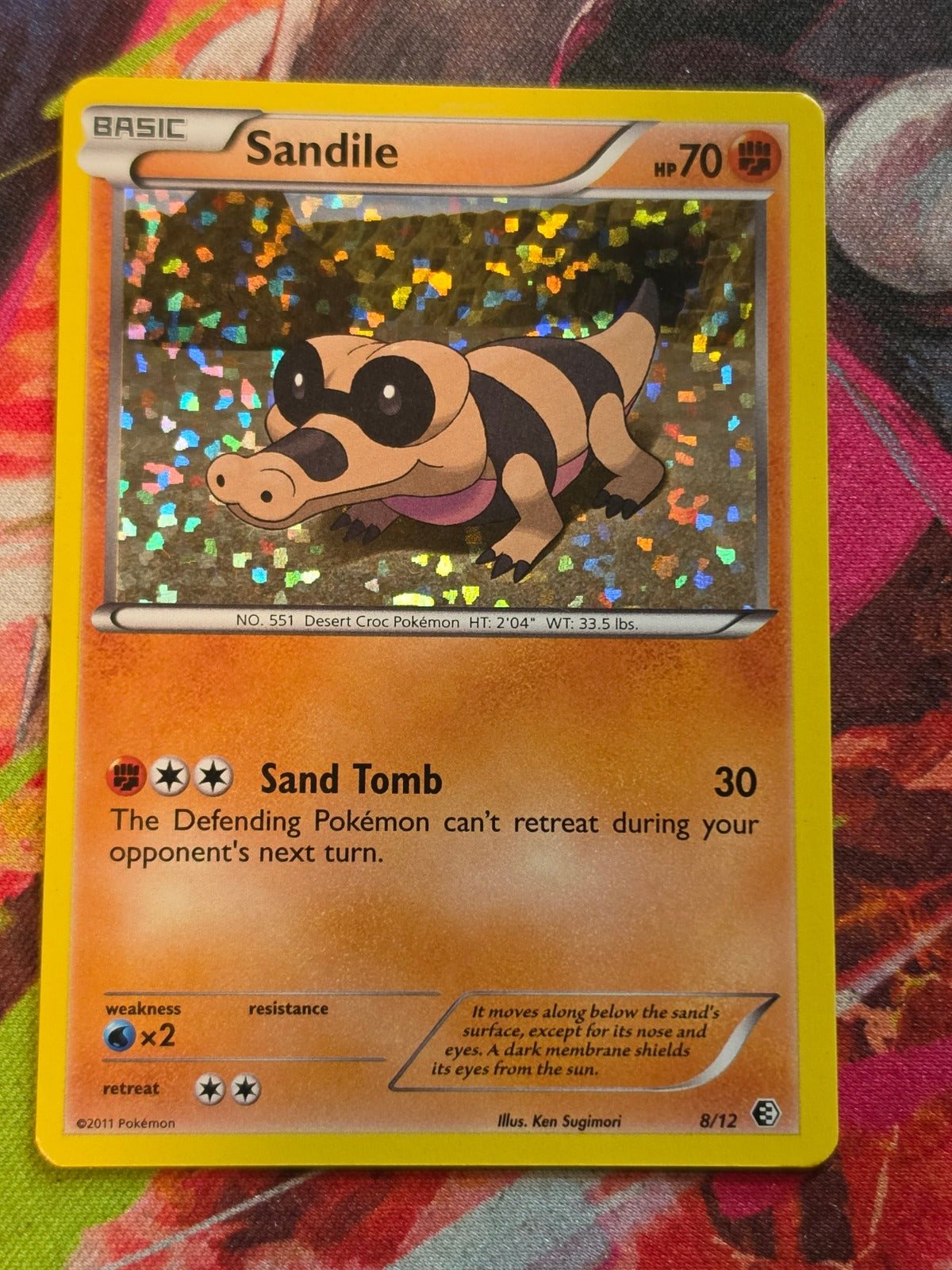 Sandile Holo Promo McDonald's Promos 2011 008/012 LP Pokemon