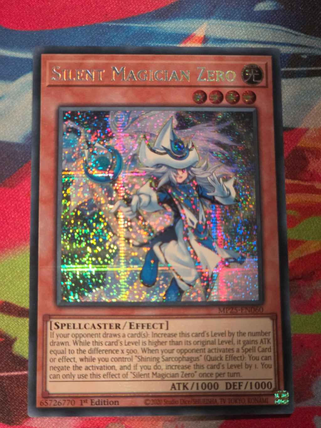 Silent Magician Zero Prismatic Secret Rare 2025 Mega-Pack MP25-EN060 1st Edition LP Yu-Gi-Oh!