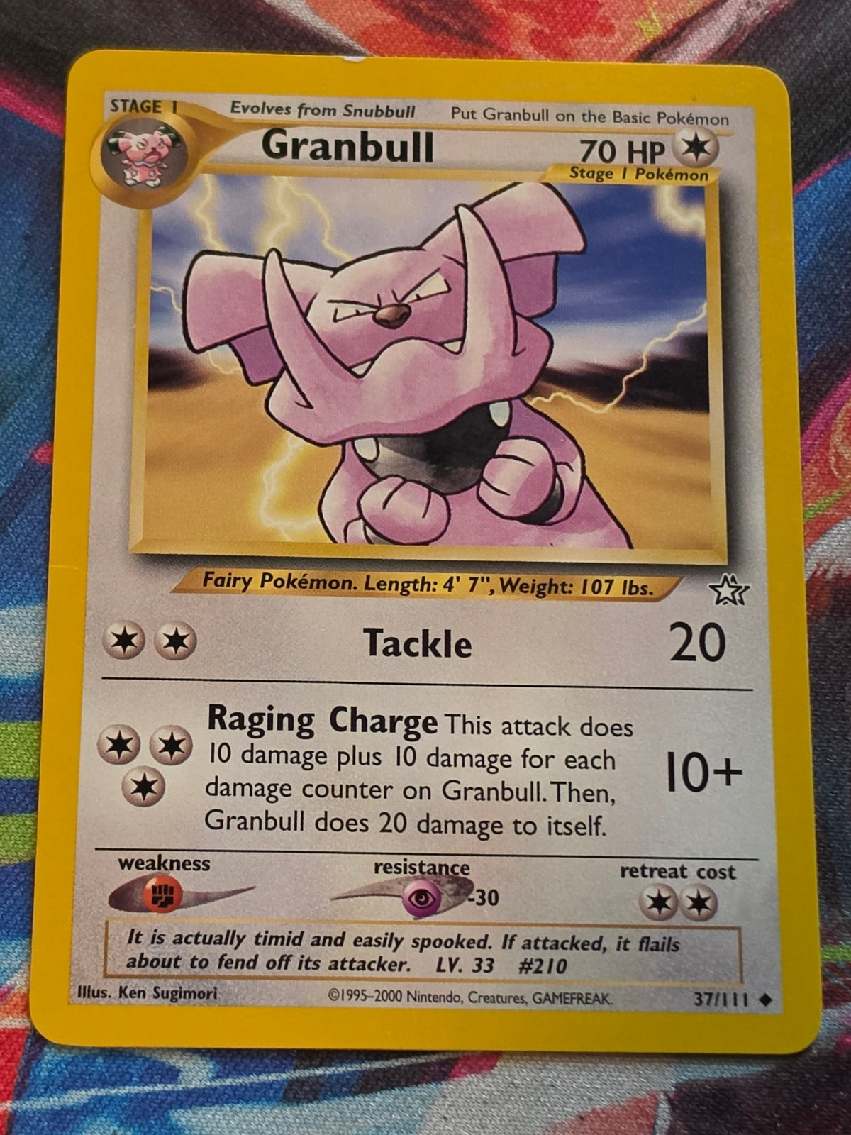 Granbull - 037/111 - Neo Genesis - Uncommon - Unlimited - MP Pokemon