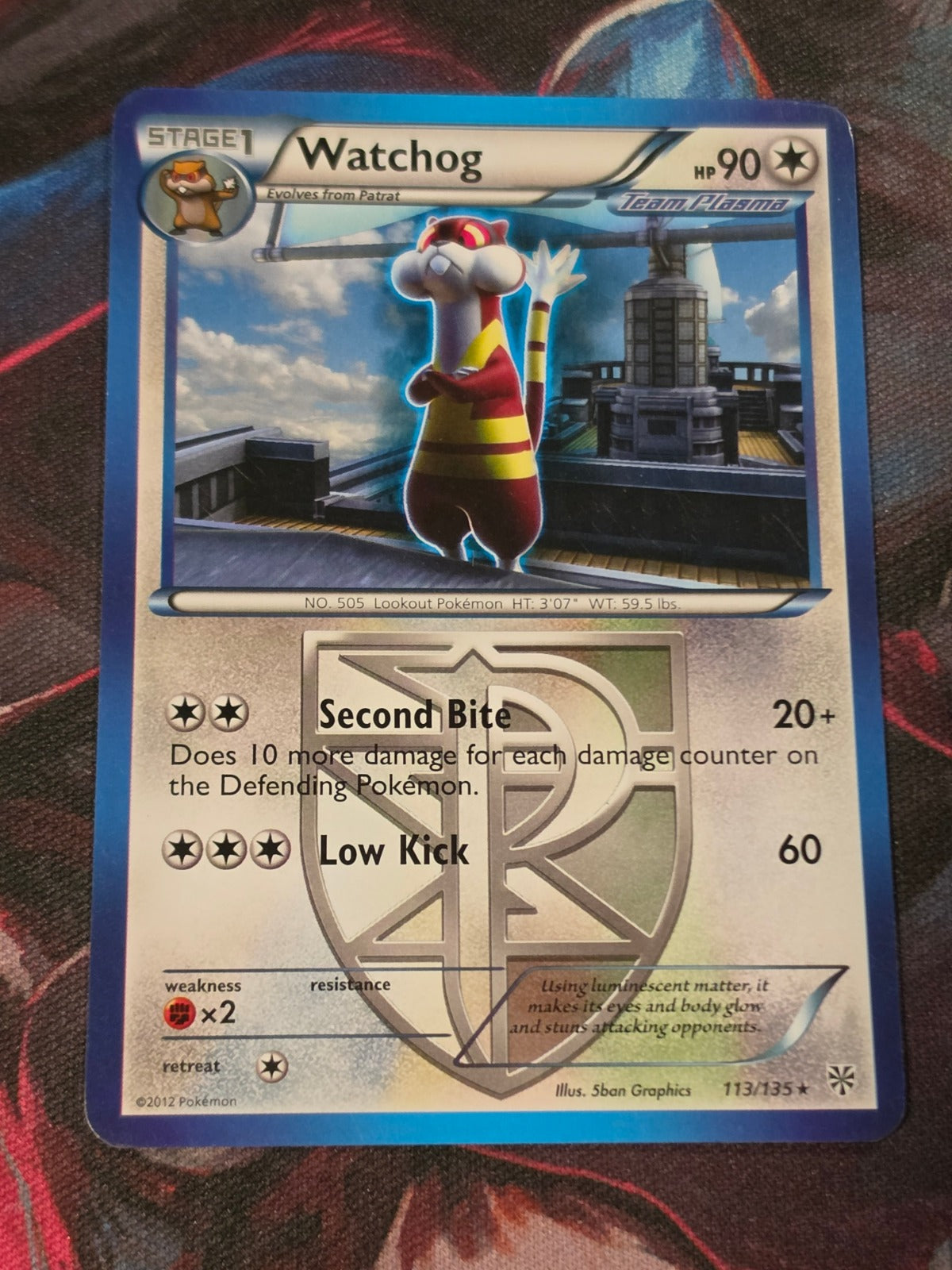 Watchog (Team Plasma) (113) - 113/135 - Plasma Storm - Rare - LP - Pokemon