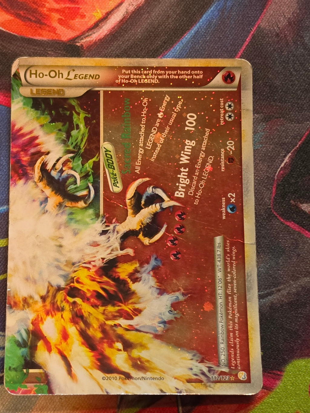 Ho-Oh Legend (Bottom) Ultra Rare HeartGold SoulSilver 112/123 DMG Pokemon