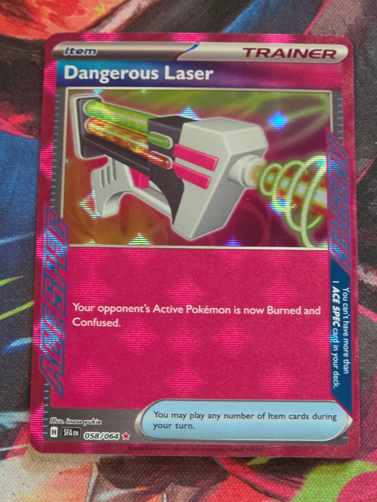Dangerous Laser ACE SPEC Rare SV: Shrouded Fable 058/064 NM Pokemon