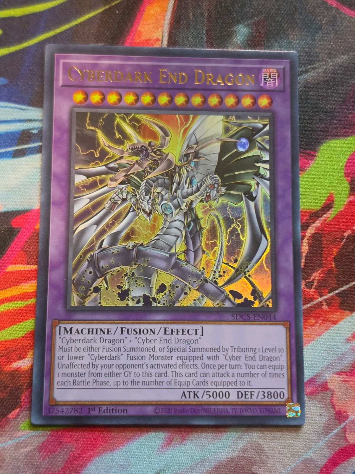Cyberdark End Dragon Ultra Rare Structure Deck: Cyber Strike SDCS-EN044 1st Edition NM Yu-Gi-Oh!