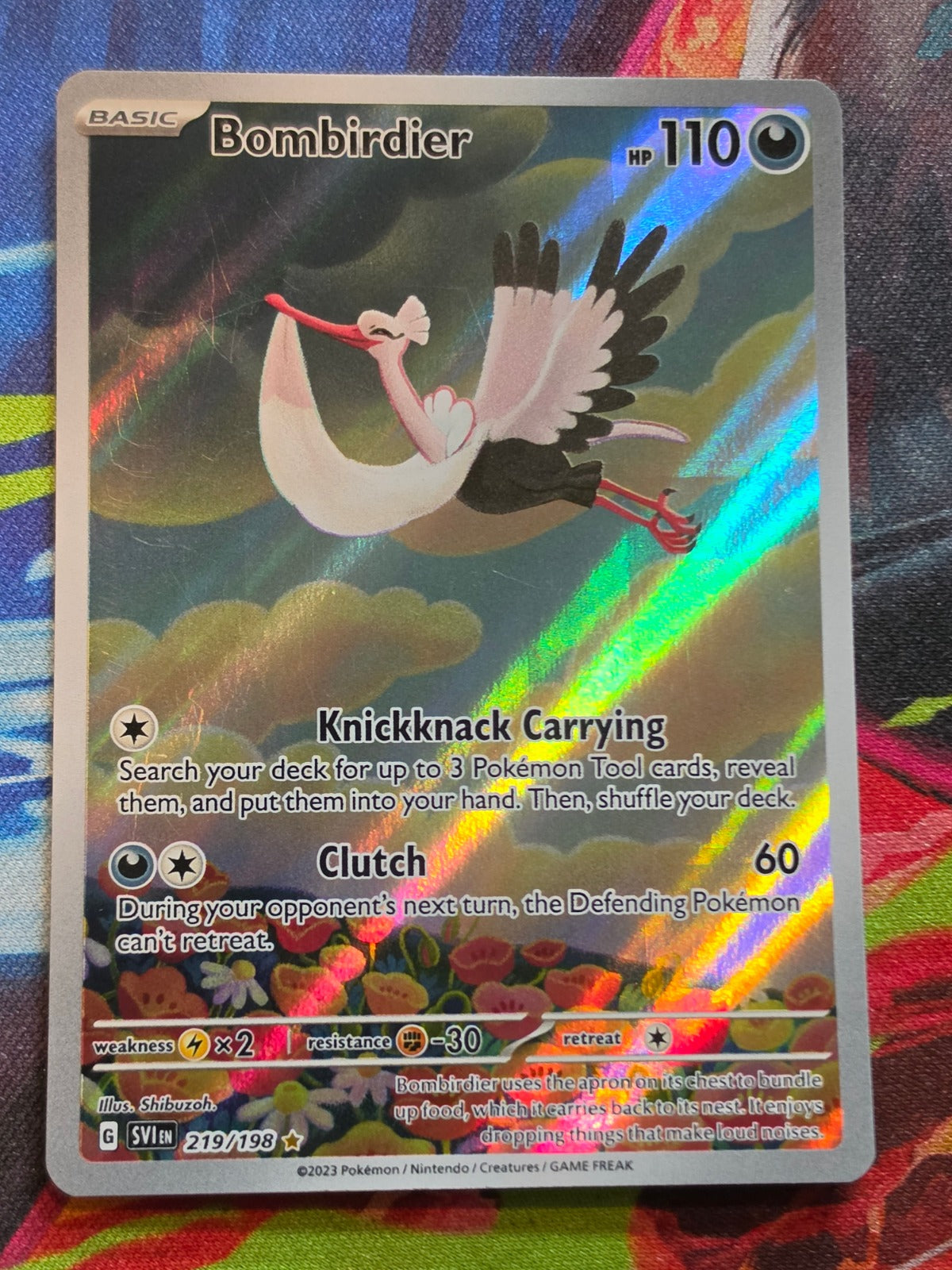 Bombirdier Illustration Rare SV01: Scarlet & Violet Base Set 219/198 LP Pokemon